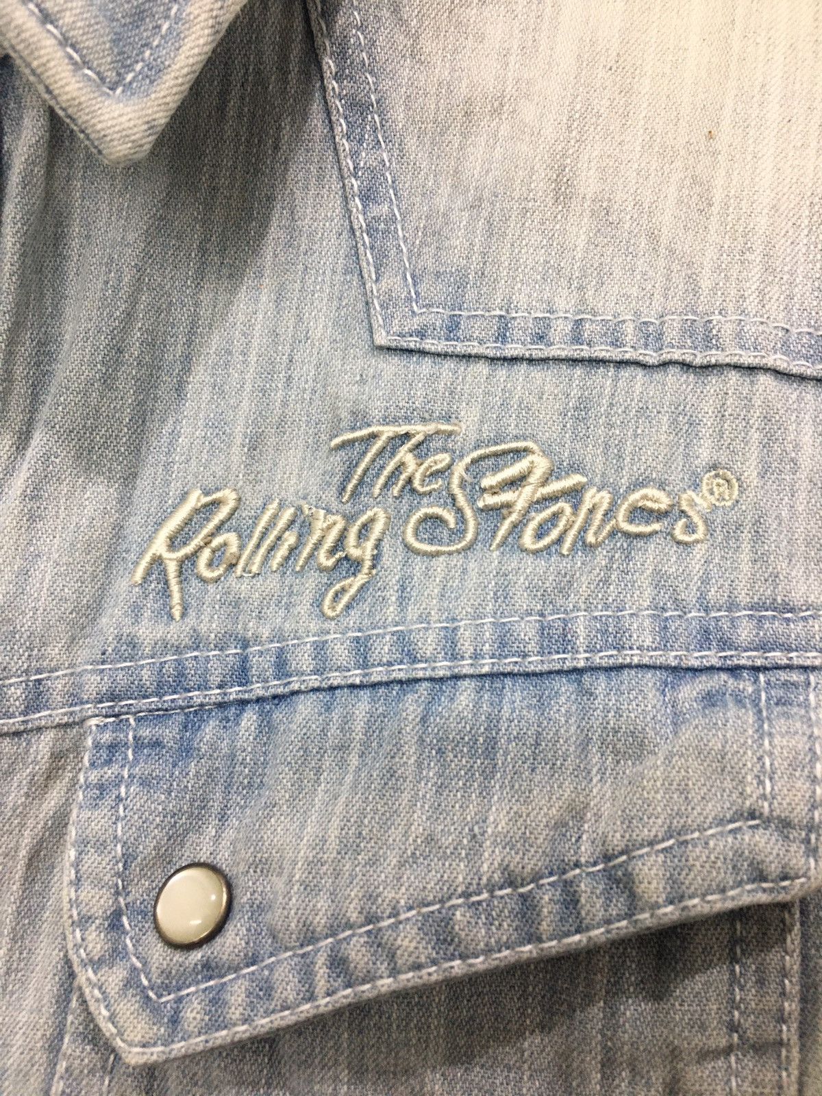 If Six Was Nine × In The Attic × The Rolling Stones The Rolling Stones In The Attic Denim Shirt Embroidered Size US S / EU 44-46 / 1 - 7 Thumbnail