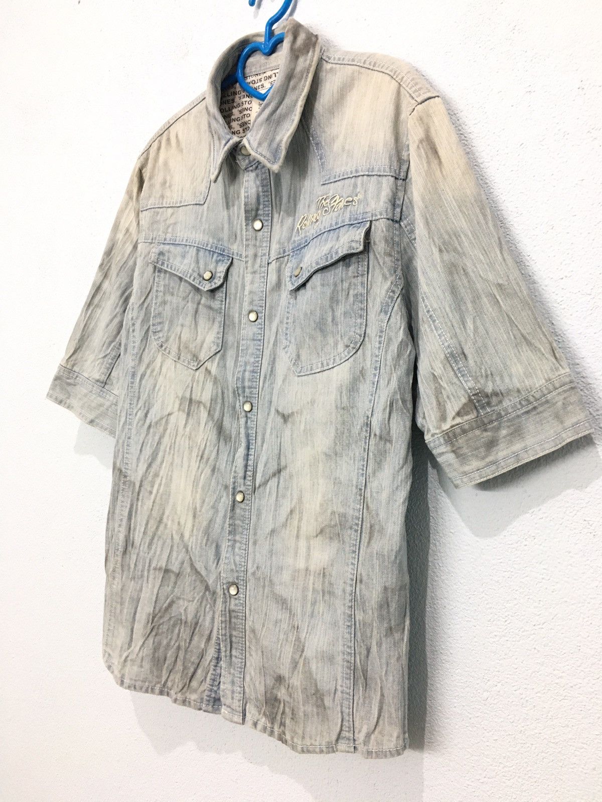 If Six Was Nine × In The Attic × The Rolling Stones The Rolling Stones In The Attic Denim Shirt Embroidered Size US S / EU 44-46 / 1 - 5 Thumbnail