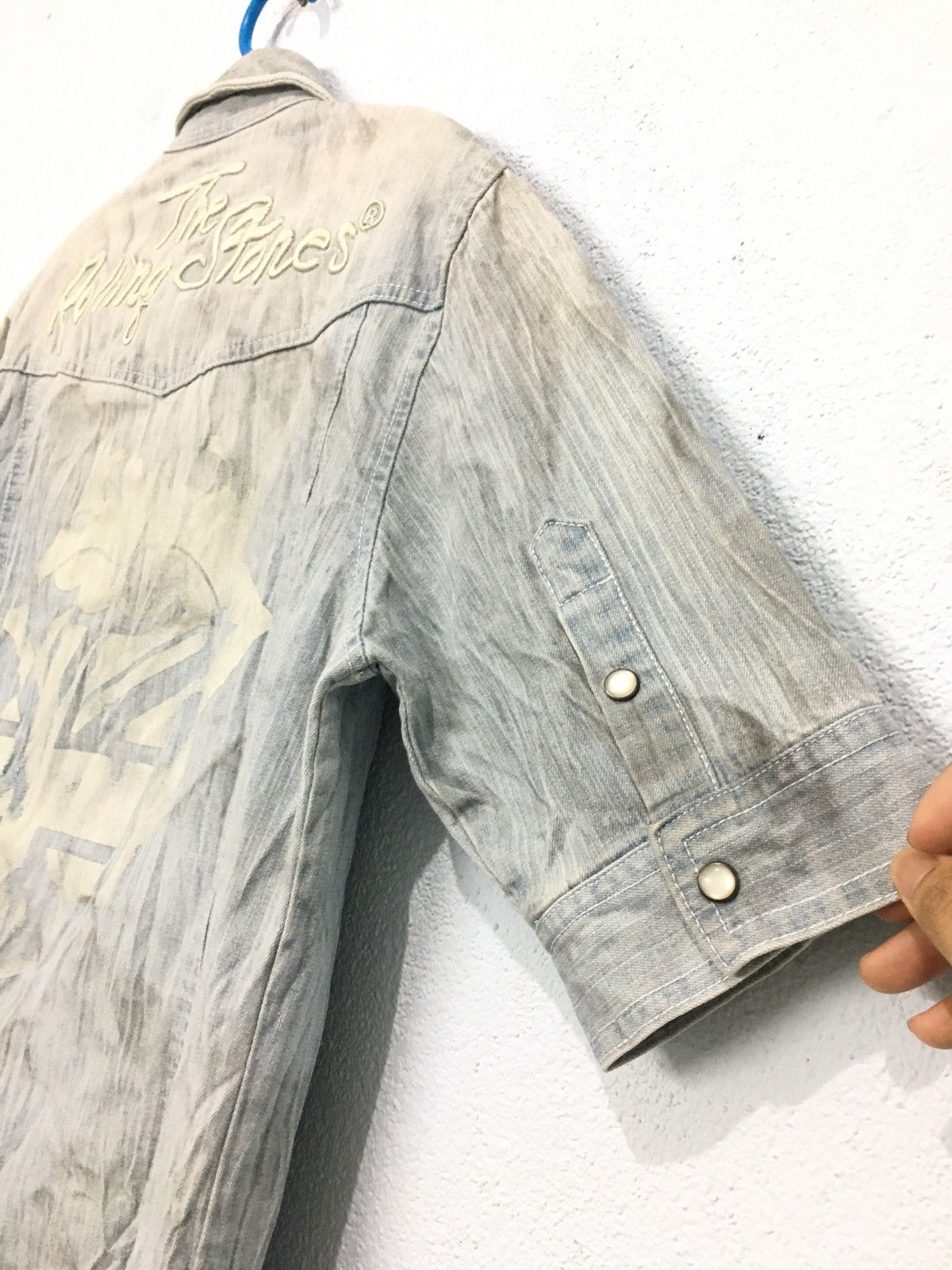 If Six Was Nine × In The Attic × The Rolling Stones The Rolling Stones In The Attic Denim Shirt Embroidered Size US S / EU 44-46 / 1 - 14 Thumbnail