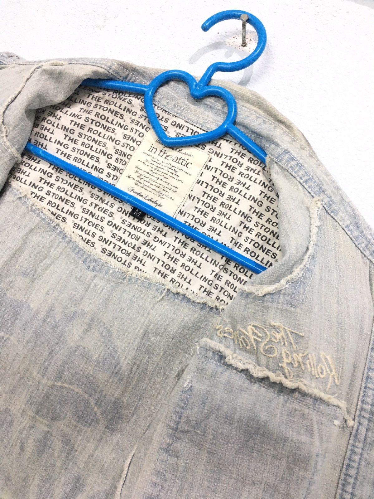 If Six Was Nine × In The Attic × The Rolling Stones The Rolling Stones In The Attic Denim Shirt Embroidered Size US S / EU 44-46 / 1 - 16 Thumbnail