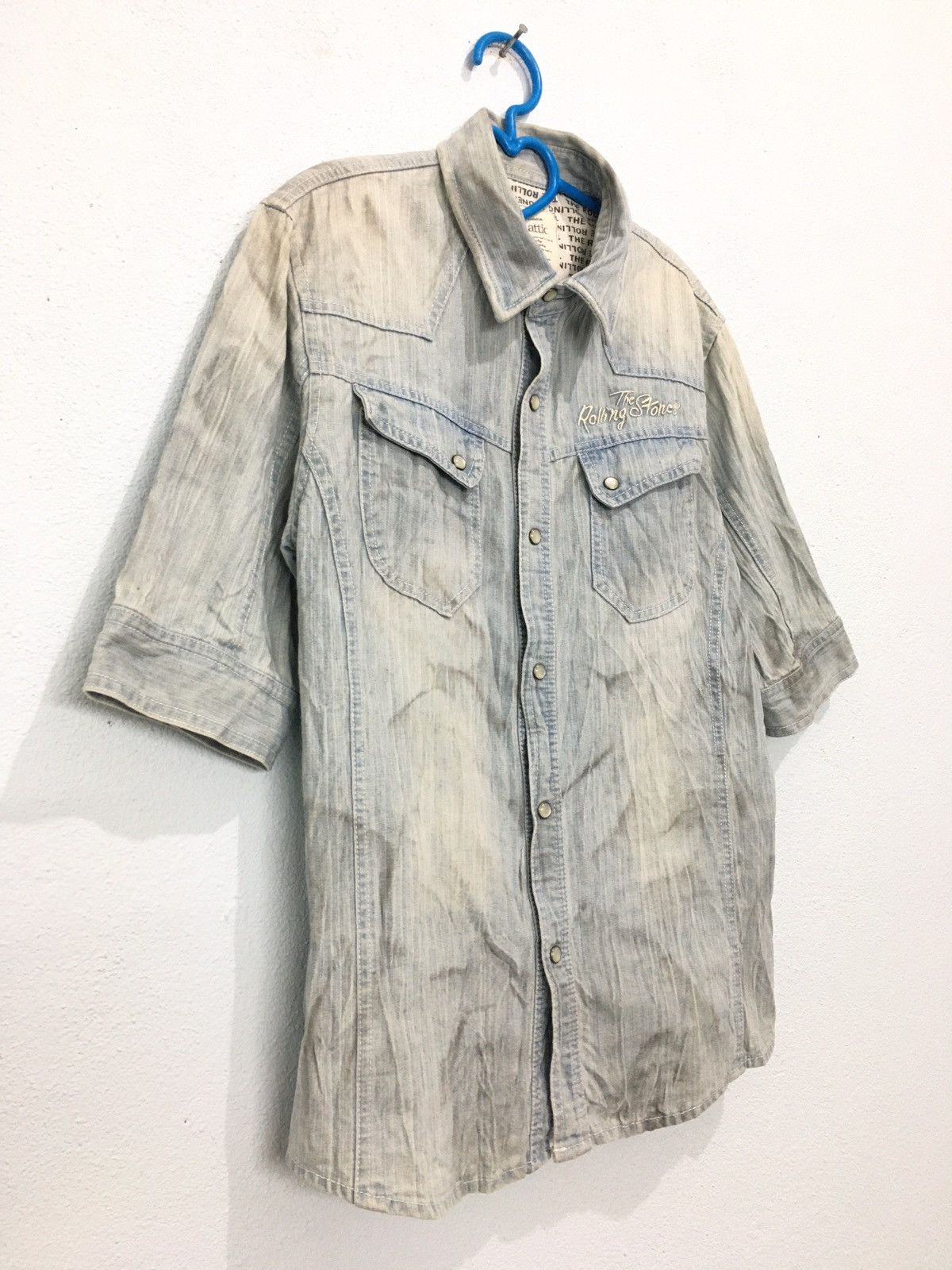 If Six Was Nine × In The Attic × The Rolling Stones The Rolling Stones In The Attic Denim Shirt Embroidered Size US S / EU 44-46 / 1 - 4 Thumbnail