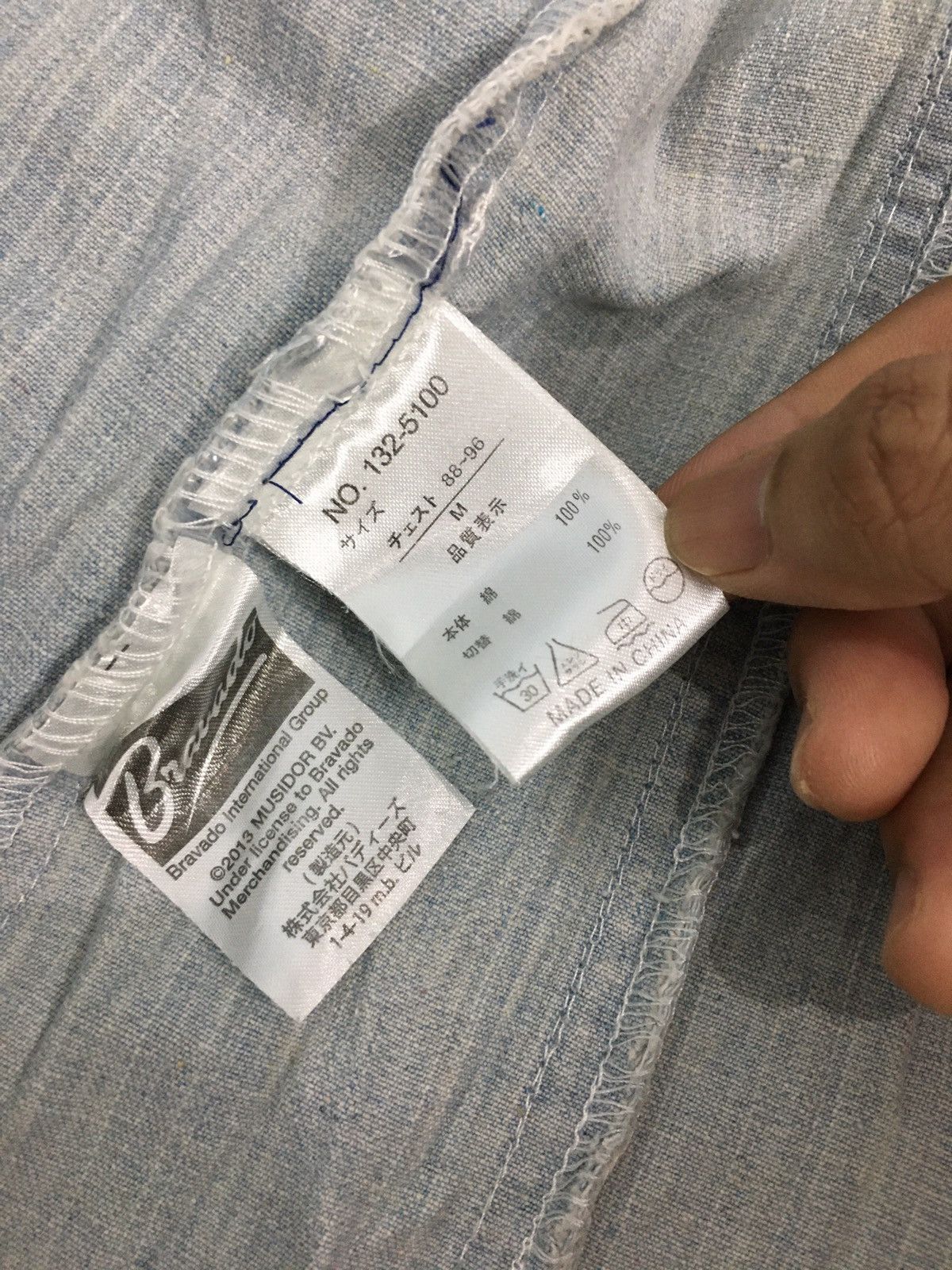 If Six Was Nine × In The Attic × The Rolling Stones The Rolling Stones In The Attic Denim Shirt Embroidered Size US S / EU 44-46 / 1 - 19 Thumbnail