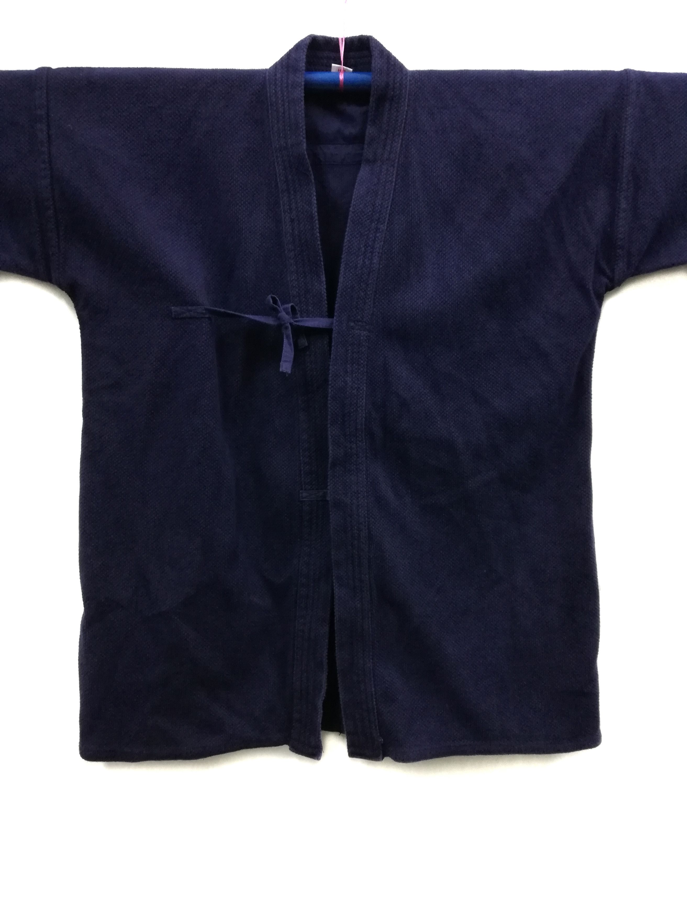 Indigo × Japanese Brand 🔥Indigo Sashiko Thick Cotton Kendo Jacket Sanjuro Style🔥 Size US L / EU 52-54 / 3 - 2 Thumbnail
