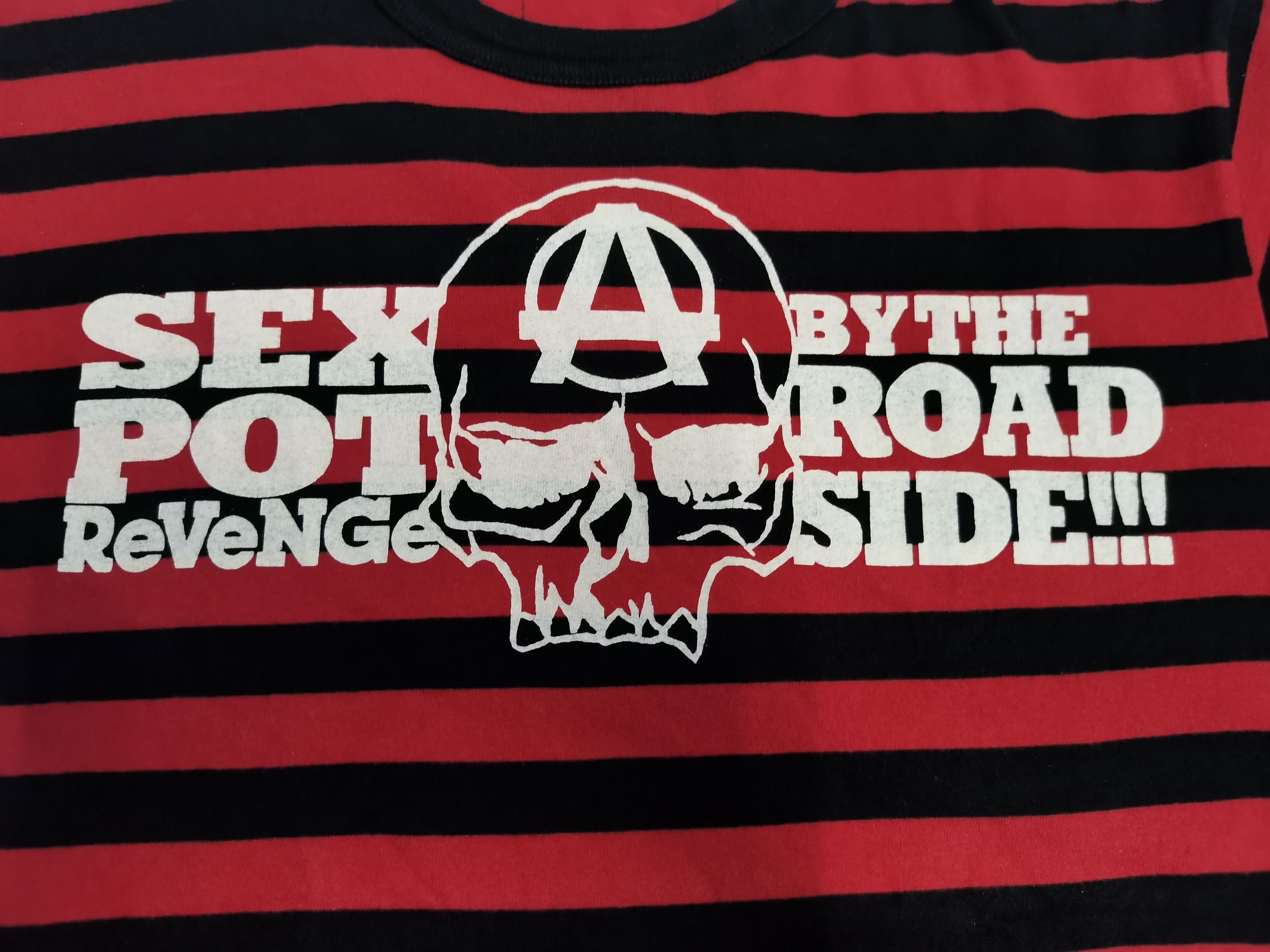 Skulls Sex Pot Revenge Seditionaries Punk Tee Striped Skull Grailed