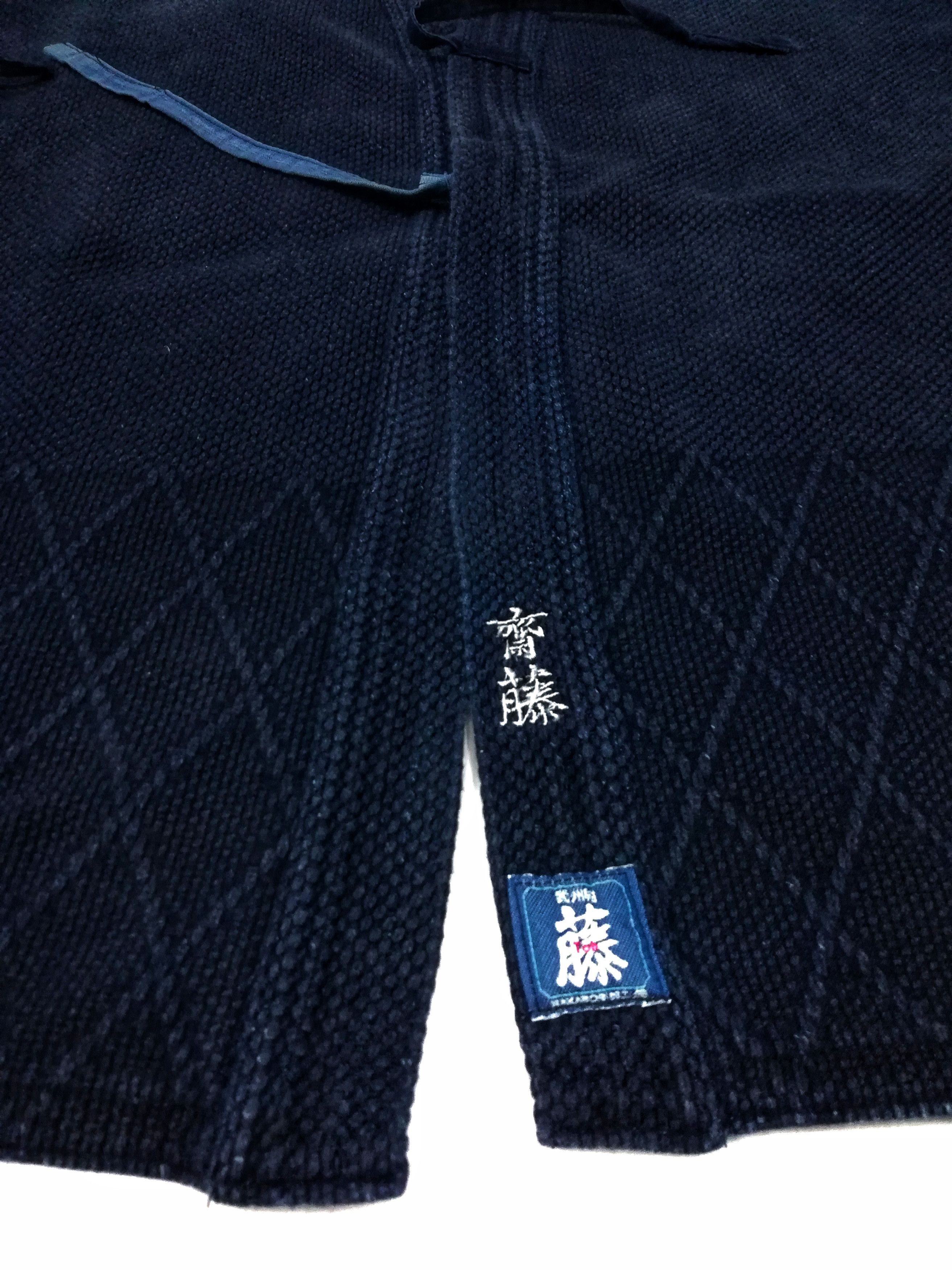 Art Comes First × Indigo × Japanese Brand 🔥Indigo Dyed Sashiko Noragi Kimono Visvim Style Design🔥 Size US M / EU 48-50 / 2 - 6 Thumbnail