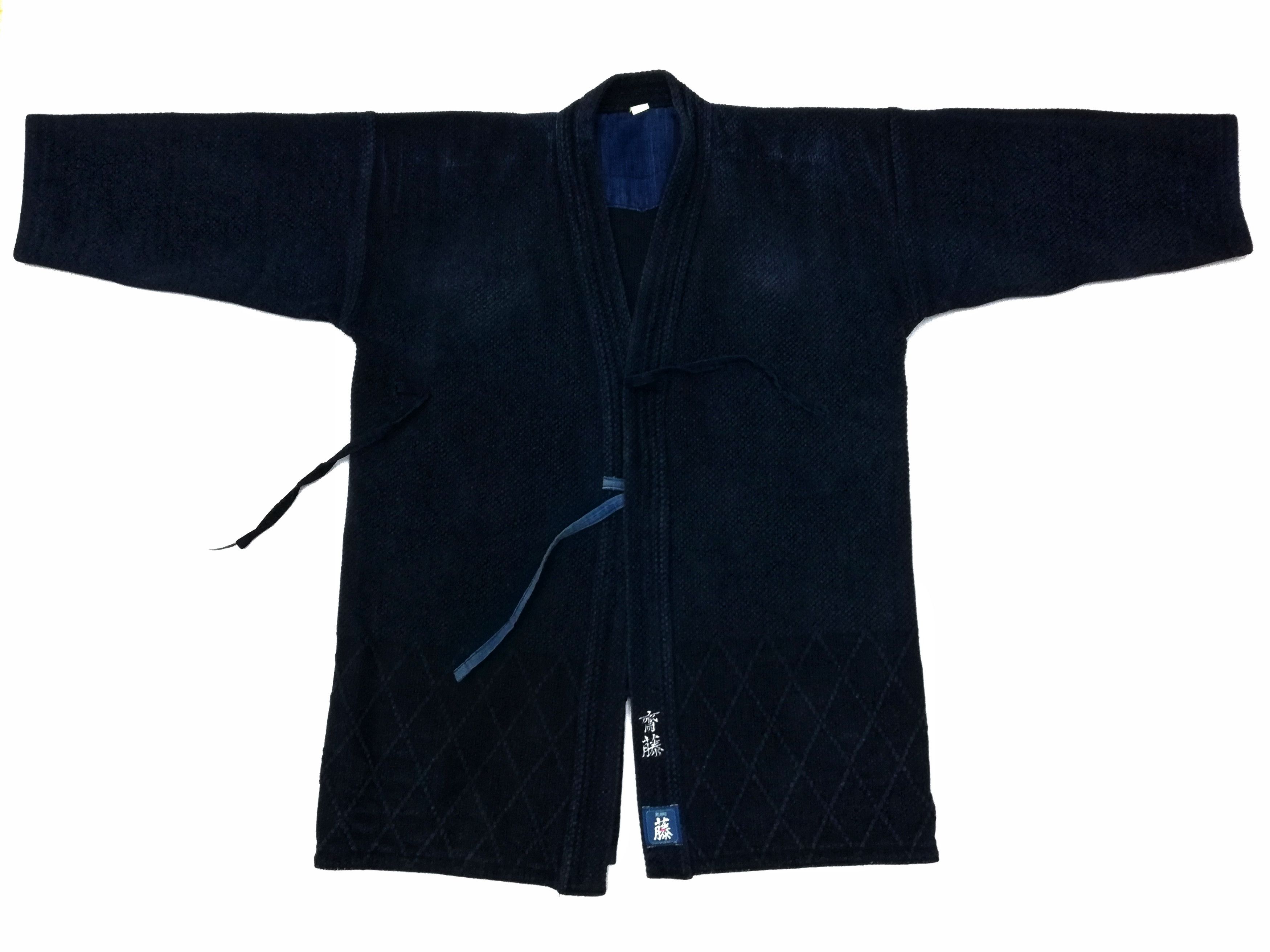 Art Comes First × Indigo × Japanese Brand 🔥Indigo Dyed Sashiko Noragi Kimono Visvim Style Design🔥 Size US M / EU 48-50 / 2 - 3 Thumbnail