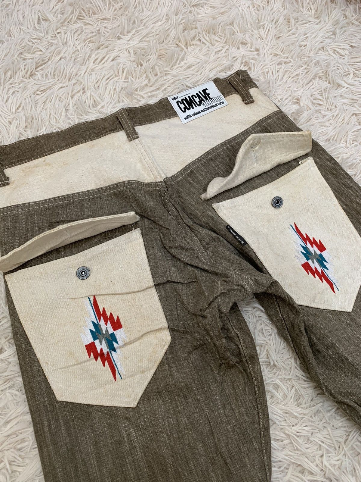 Japanese Brand × Vintage Size 34: CNCV Concave Attempt native tribe design jeans Size US 34 / EU 50 - 1 Thumbnail