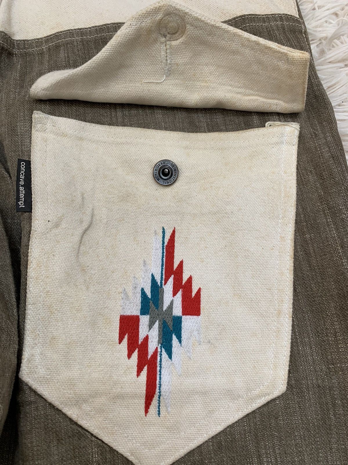 Japanese Brand × Vintage Size 34: CNCV Concave Attempt native tribe design jeans Size US 34 / EU 50 - 4 Thumbnail