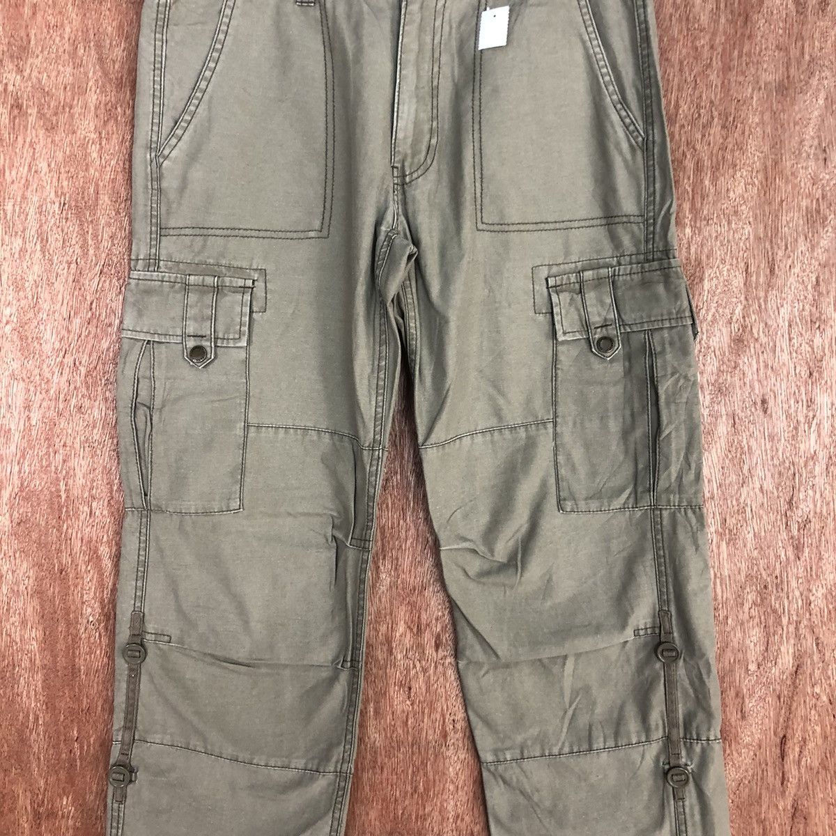 Japanese Brand DLL Panaspur Brown utility Multipocket Cargo Pants #2333 Size US 30 / EU 46 - 4 Thumbnail