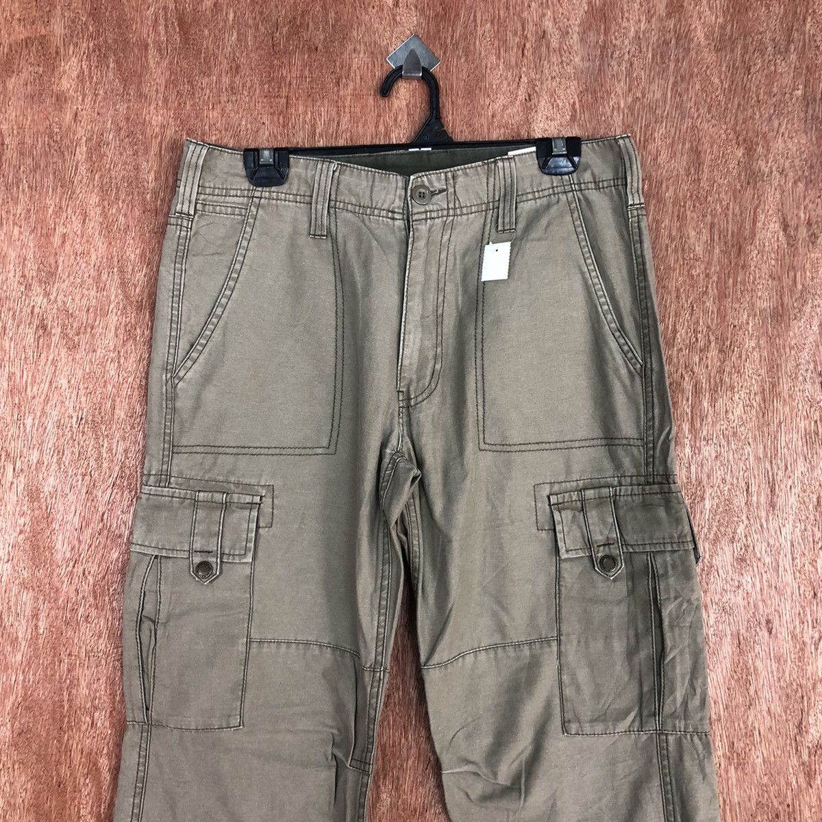 Japanese Brand DLL Panaspur Brown utility Multipocket Cargo Pants #2333 Size US 30 / EU 46 - 2 Thumbnail