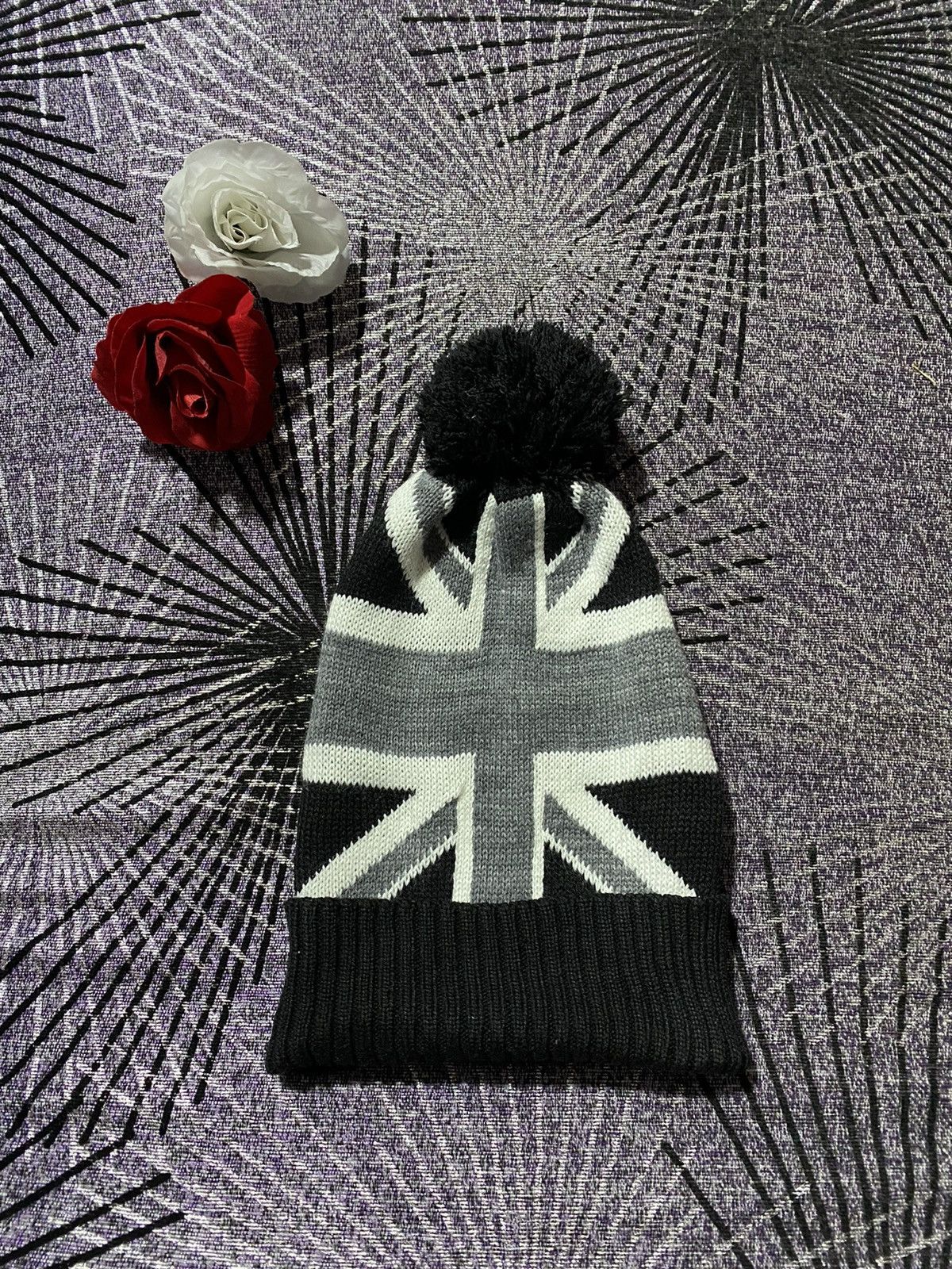 Japanese Brand UK FLAG DESIGN BEANIES Size ONE SIZE - 1 Thumbnail