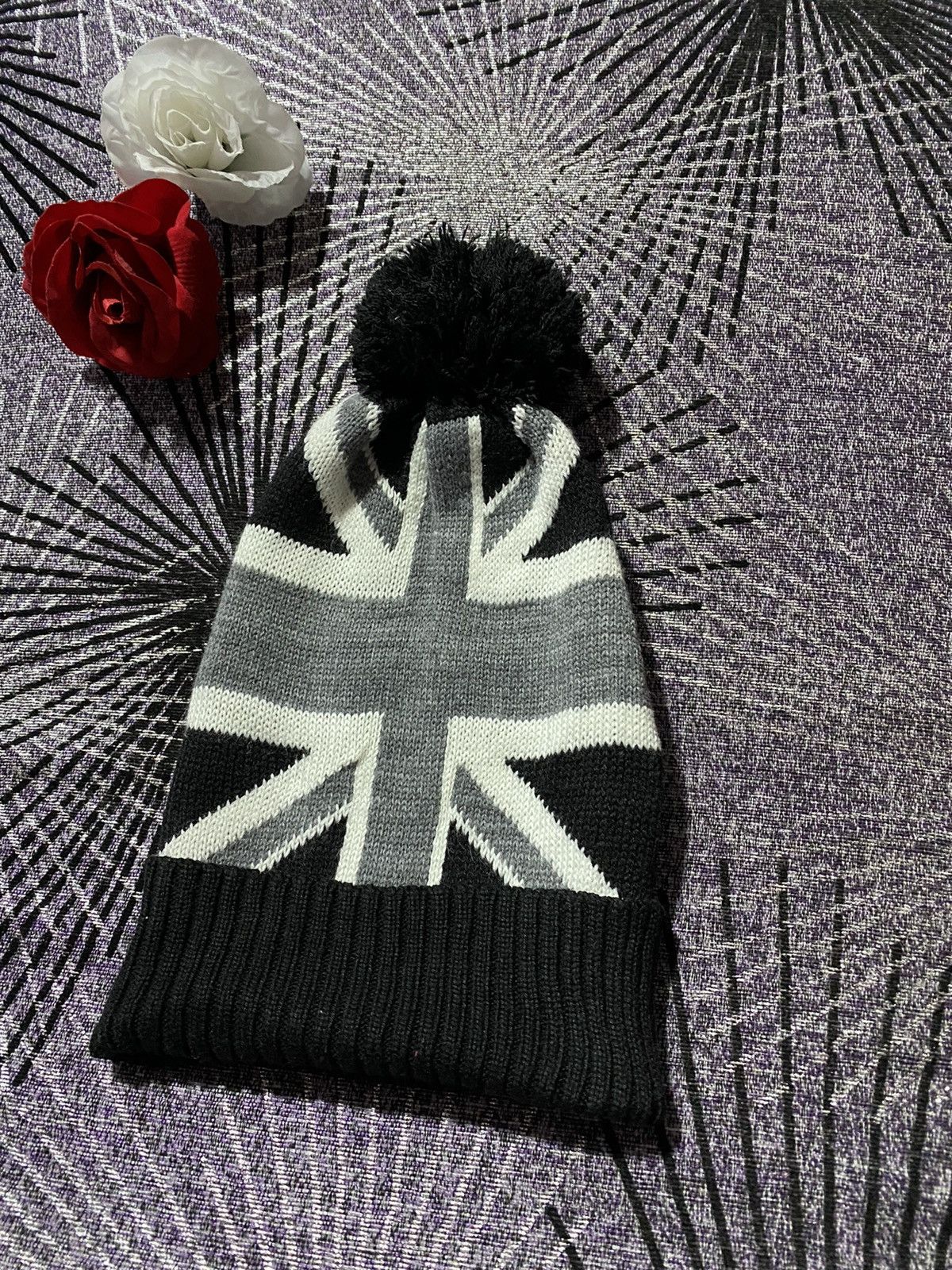 Japanese Brand UK FLAG DESIGN BEANIES Size ONE SIZE - 3 Thumbnail