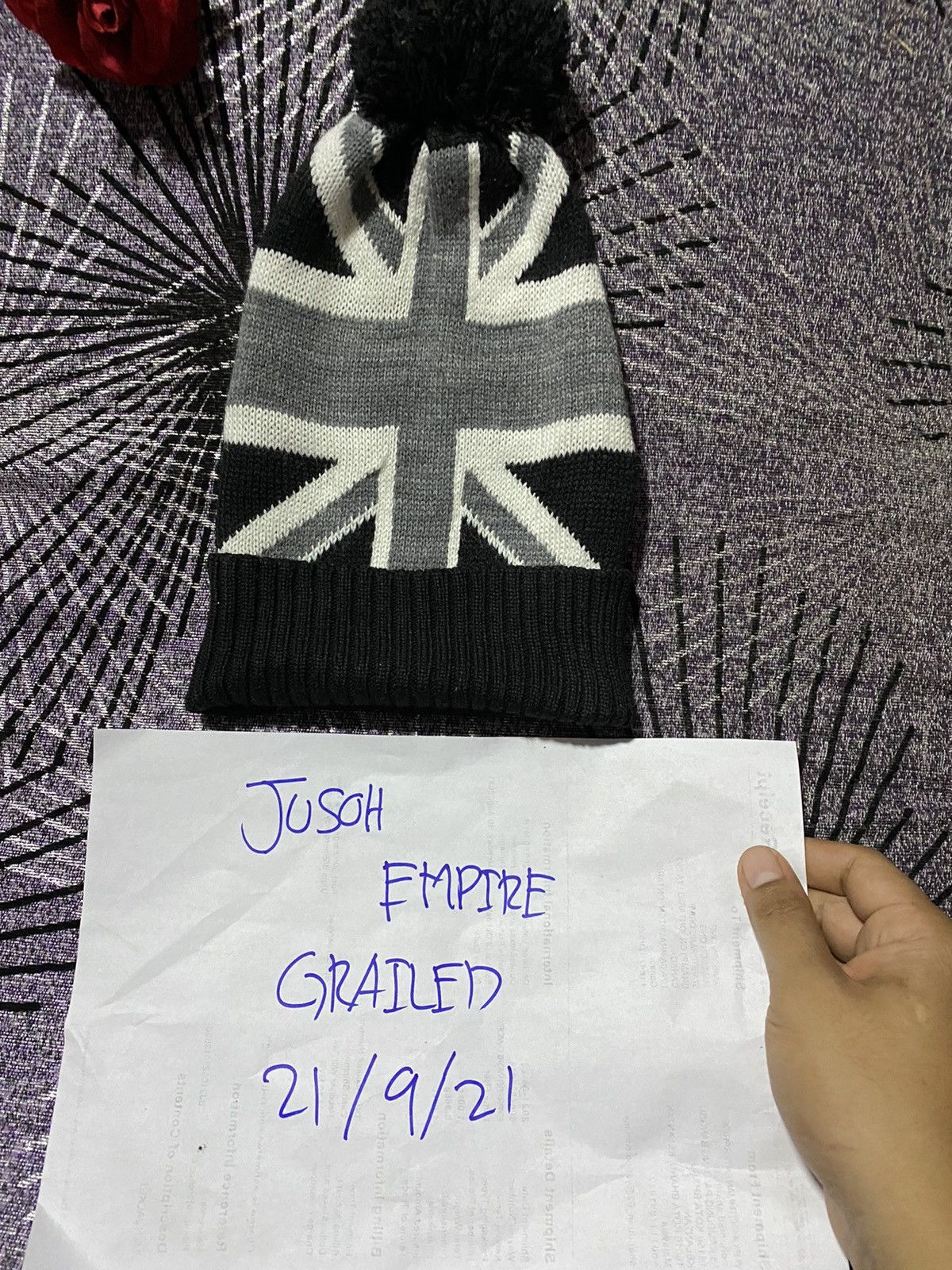 Japanese Brand UK FLAG DESIGN BEANIES Size ONE SIZE - 4 Thumbnail