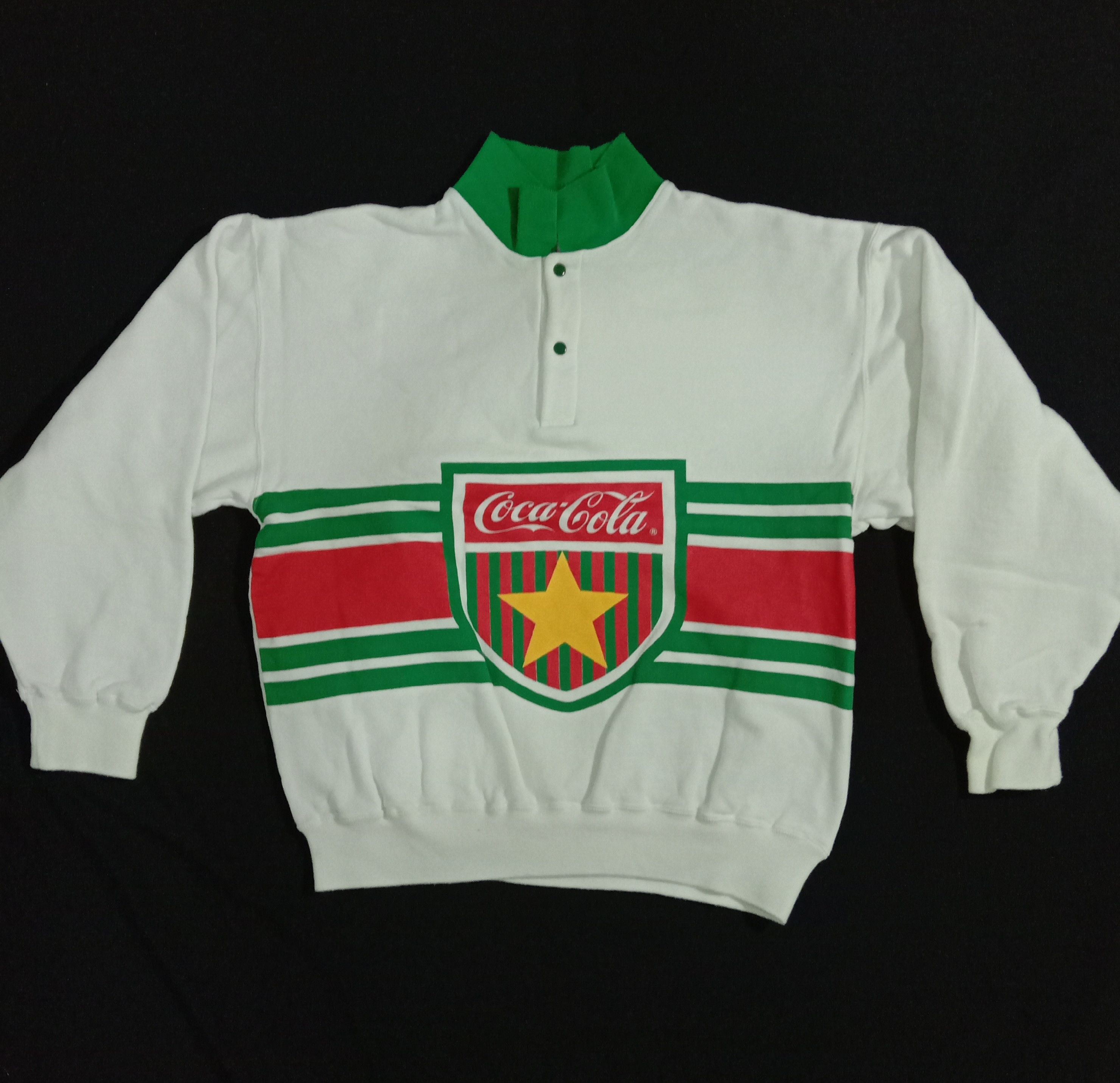 Coca Cola Vintage Coca Cola Sweatshirt Polo Rugby Varsity Size US S / EU 44-46 / 1 - 1 Thumbnail