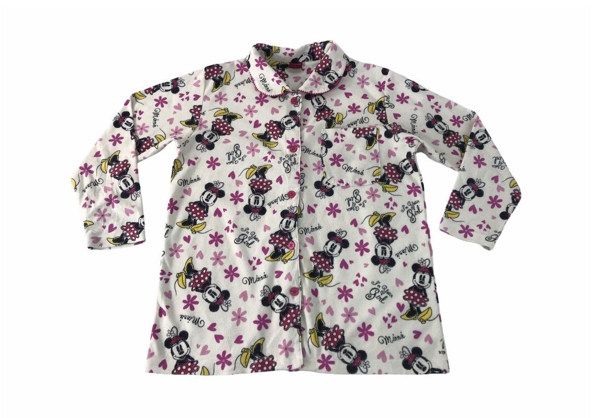 Disney Disney Minnie Mouse Fleece Sweatshirt Button Down Size L / US 10 / IT 46 - 1 Thumbnail