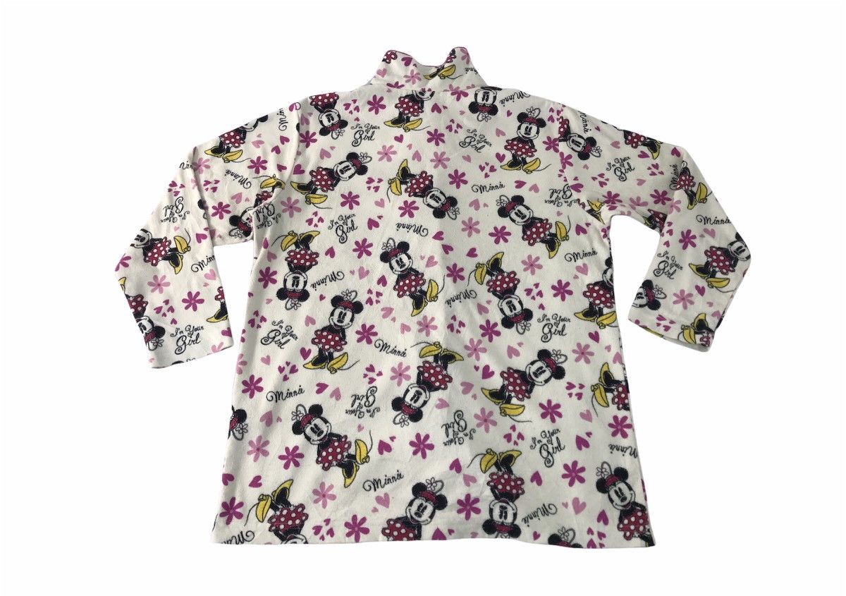 Disney Disney Minnie Mouse Fleece Sweatshirt Button Down Size L / US 10 / IT 46 - 2 Thumbnail