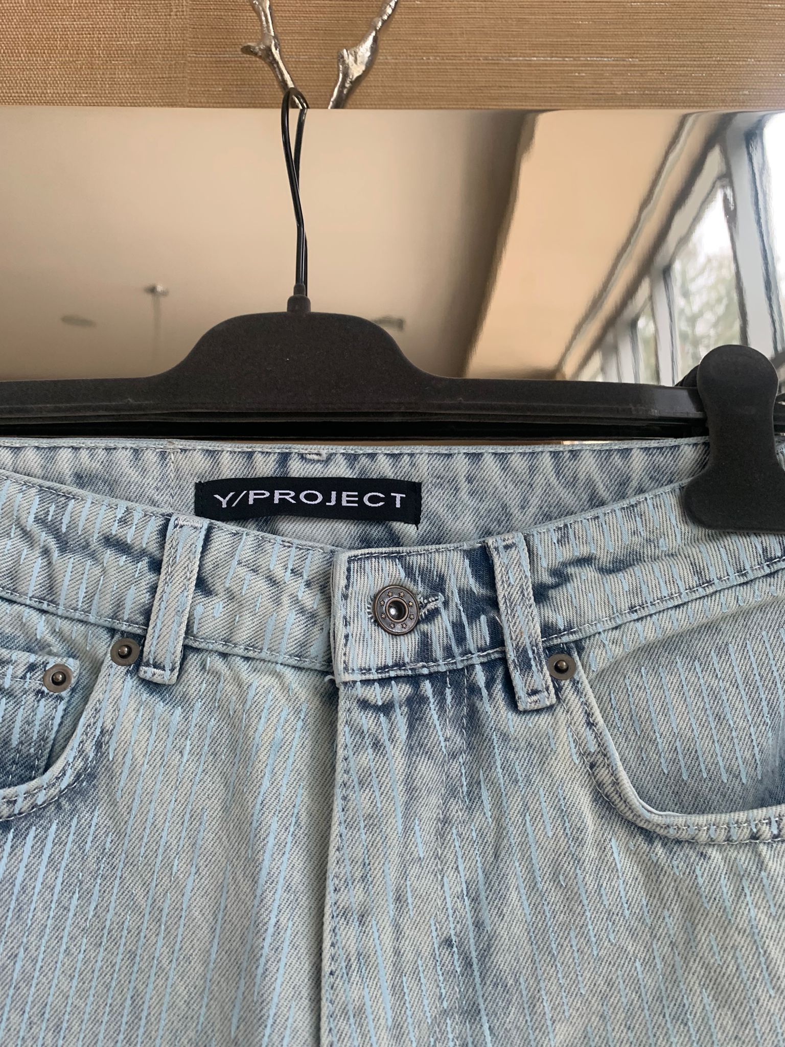 Y/Project Vine Embroidery Denim in Bleach Indigo Size US 28 / EU 44 - 7 Thumbnail