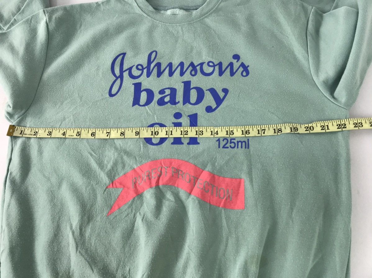 Japanese Brand Johnson's Baby Oil Pure Protection Sweatshirt Big Logo Size US L / EU 52-54 / 3 - 4 Thumbnail
