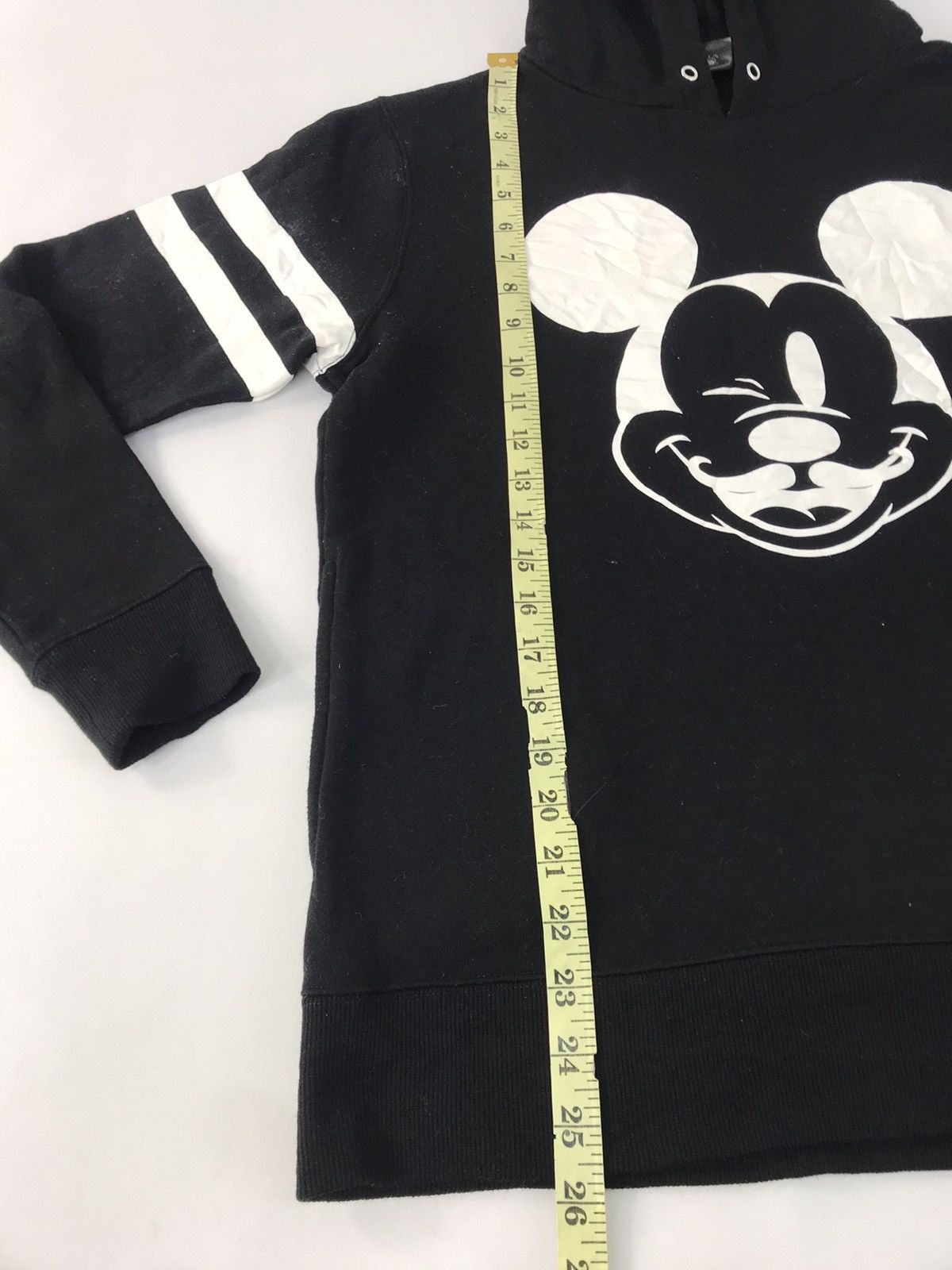 Disney Y2k Disney Mickey Mouse Hoodies Pull Over Big Face Striped Size US M / EU 48-50 / 2 - 9 Thumbnail