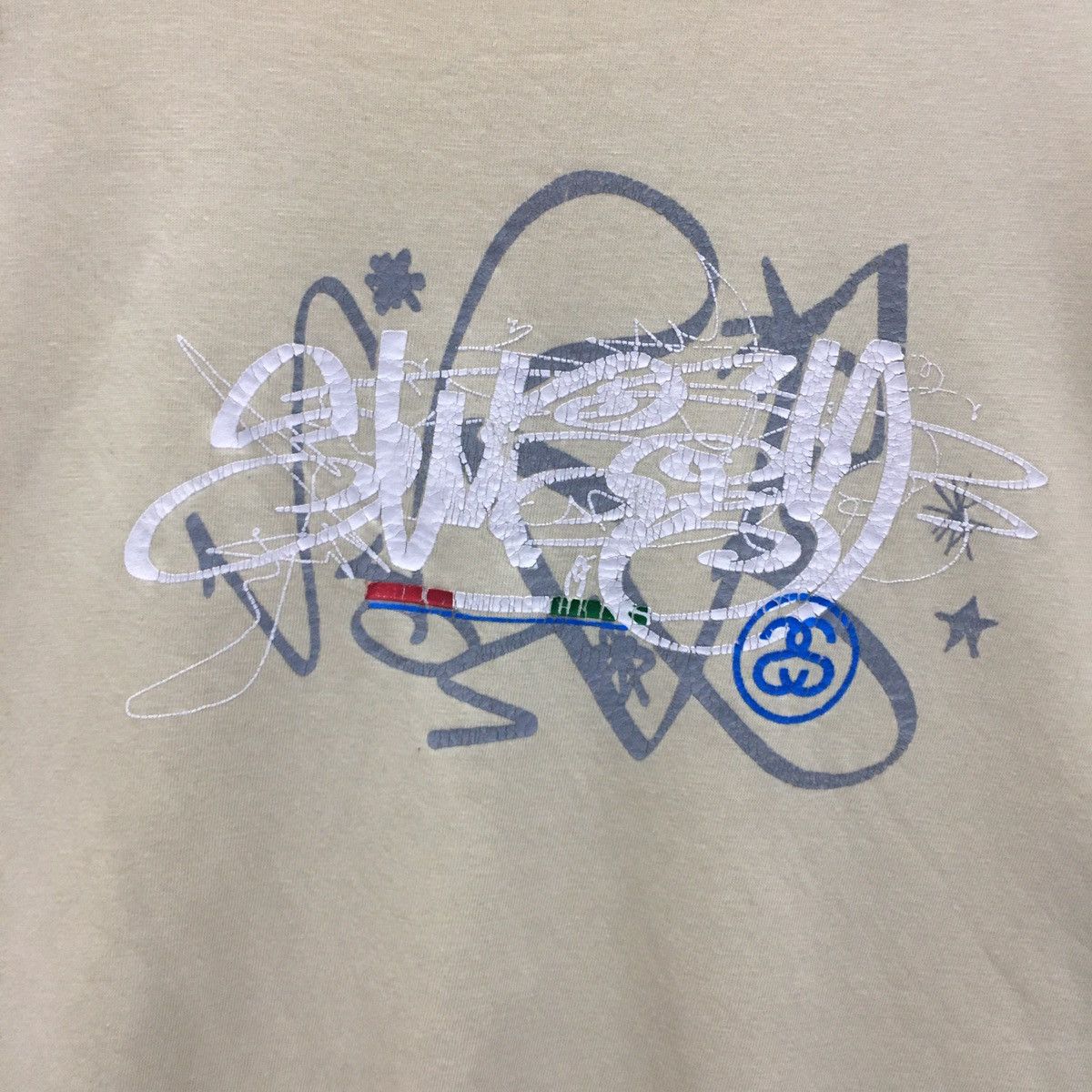 Stussy × Vintage Rare Vintage Stussy Distressed Tshirt Size US L / EU 52-54 / 3 - 6 Thumbnail