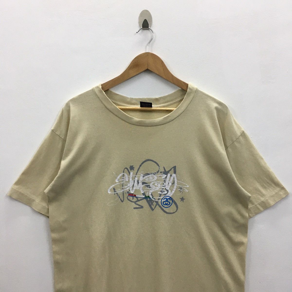 Stussy × Vintage Rare Vintage Stussy Distressed Tshirt Size US L / EU 52-54 / 3 - 4 Thumbnail
