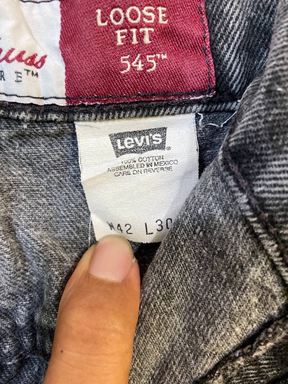 Levi's vintage levis 545 loose fit orange tab denim distressed Size US 42 / EU 58 - 13 Thumbnail