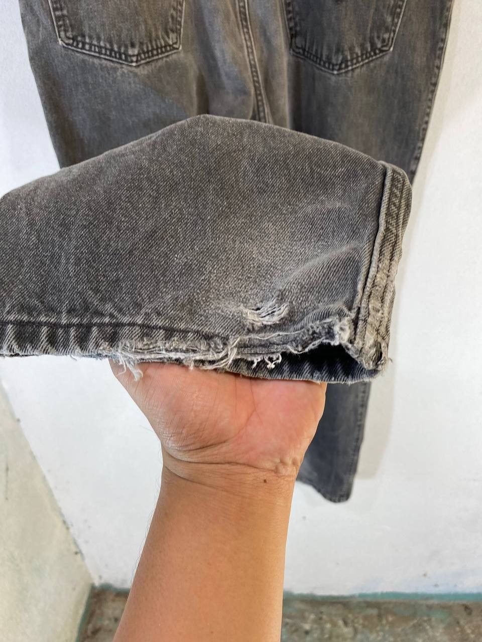 Levi's vintage levis 545 loose fit orange tab denim distressed Size US 42 / EU 58 - 5 Thumbnail