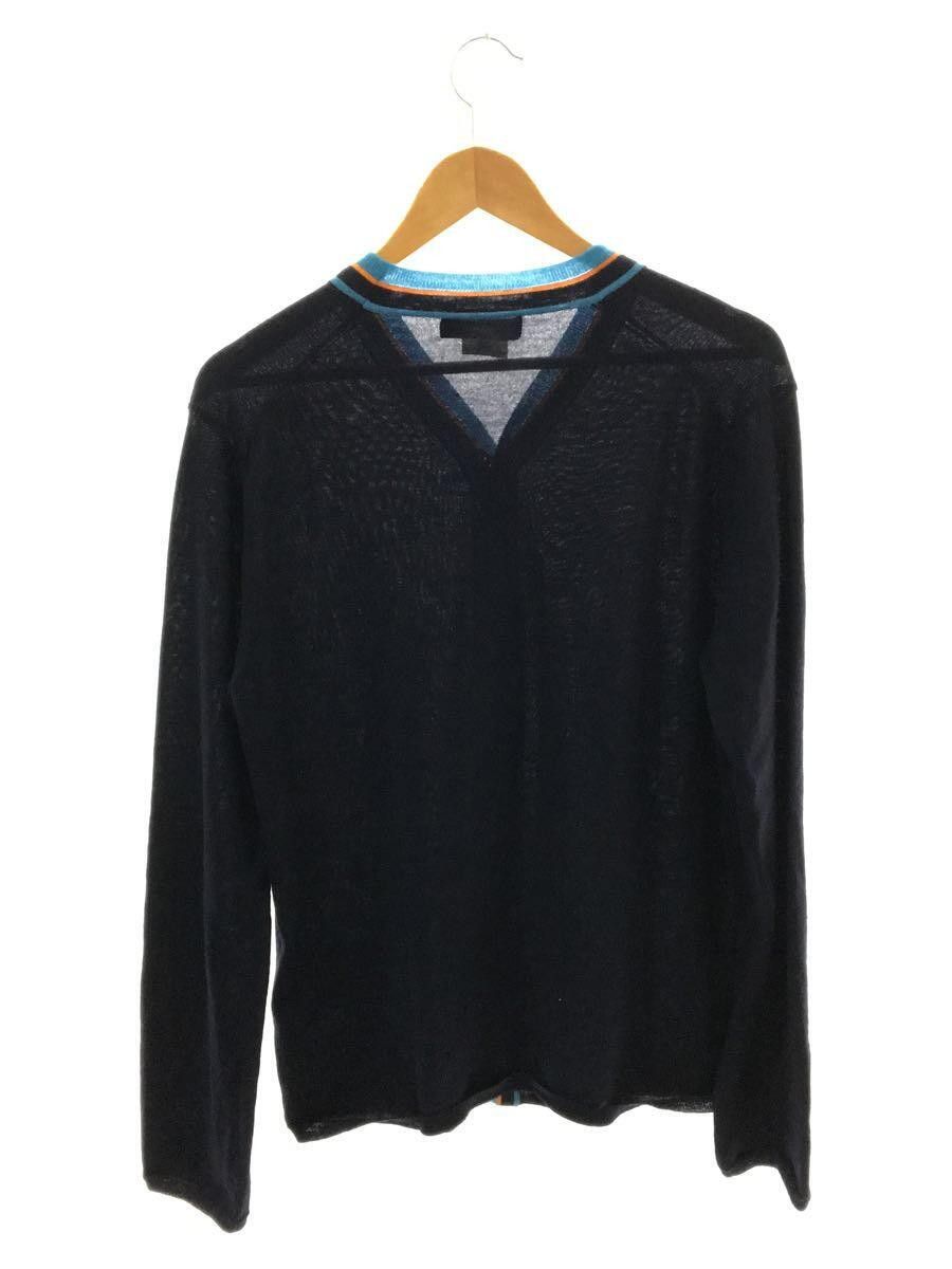 Comme des Garcons × Comme des Garcons Homme Deux Striped Wool Knit Cardigan Size US L / EU 52-54 / 3 - 2 Thumbnail