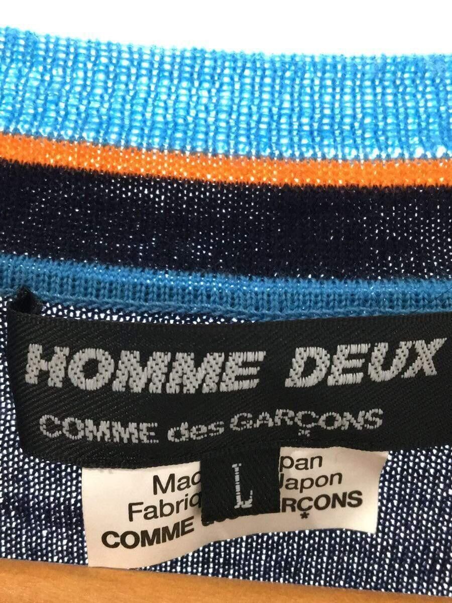 Comme des Garcons × Comme des Garcons Homme Deux Striped Wool Knit Cardigan Size US L / EU 52-54 / 3 - 4 Thumbnail
