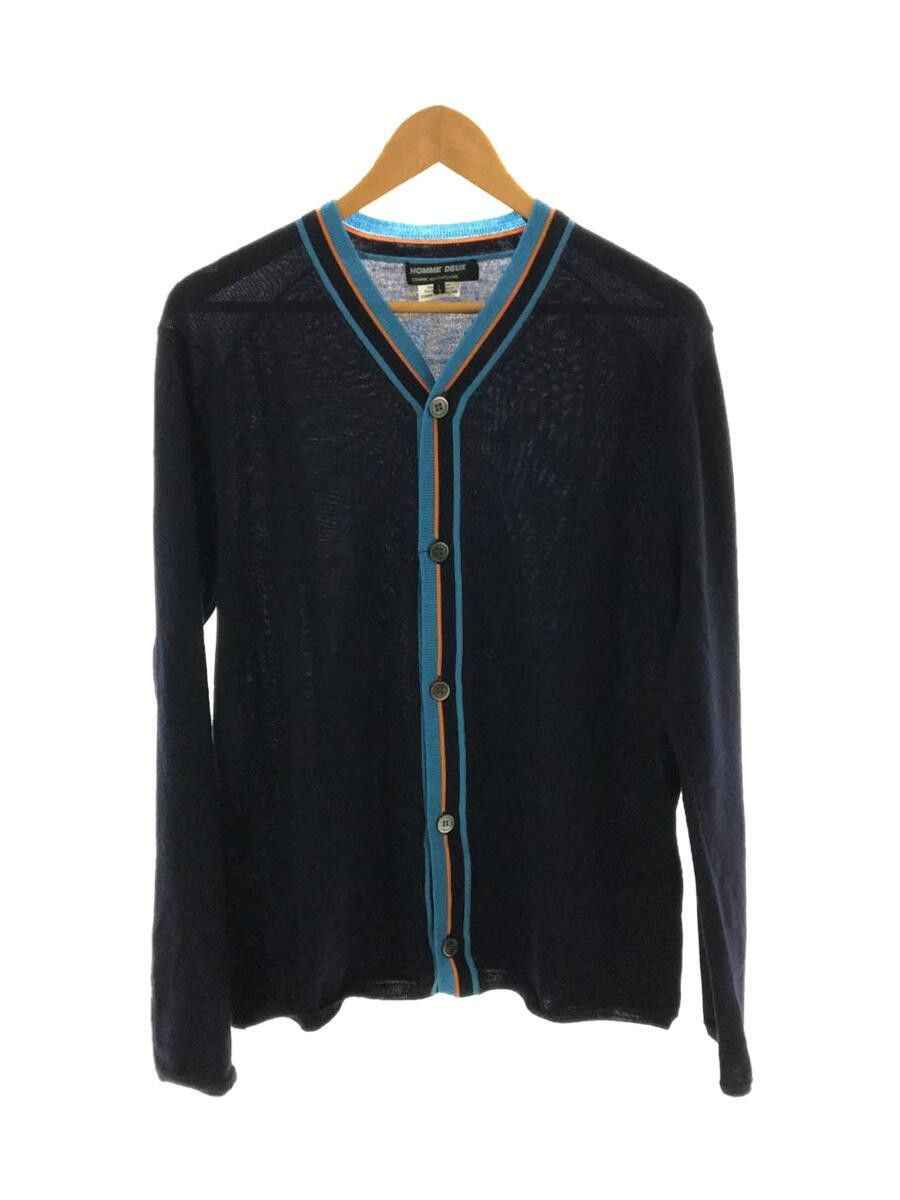 Comme des Garcons × Comme des Garcons Homme Deux Striped Wool Knit Cardigan Size US L / EU 52-54 / 3 - 1 Thumbnail