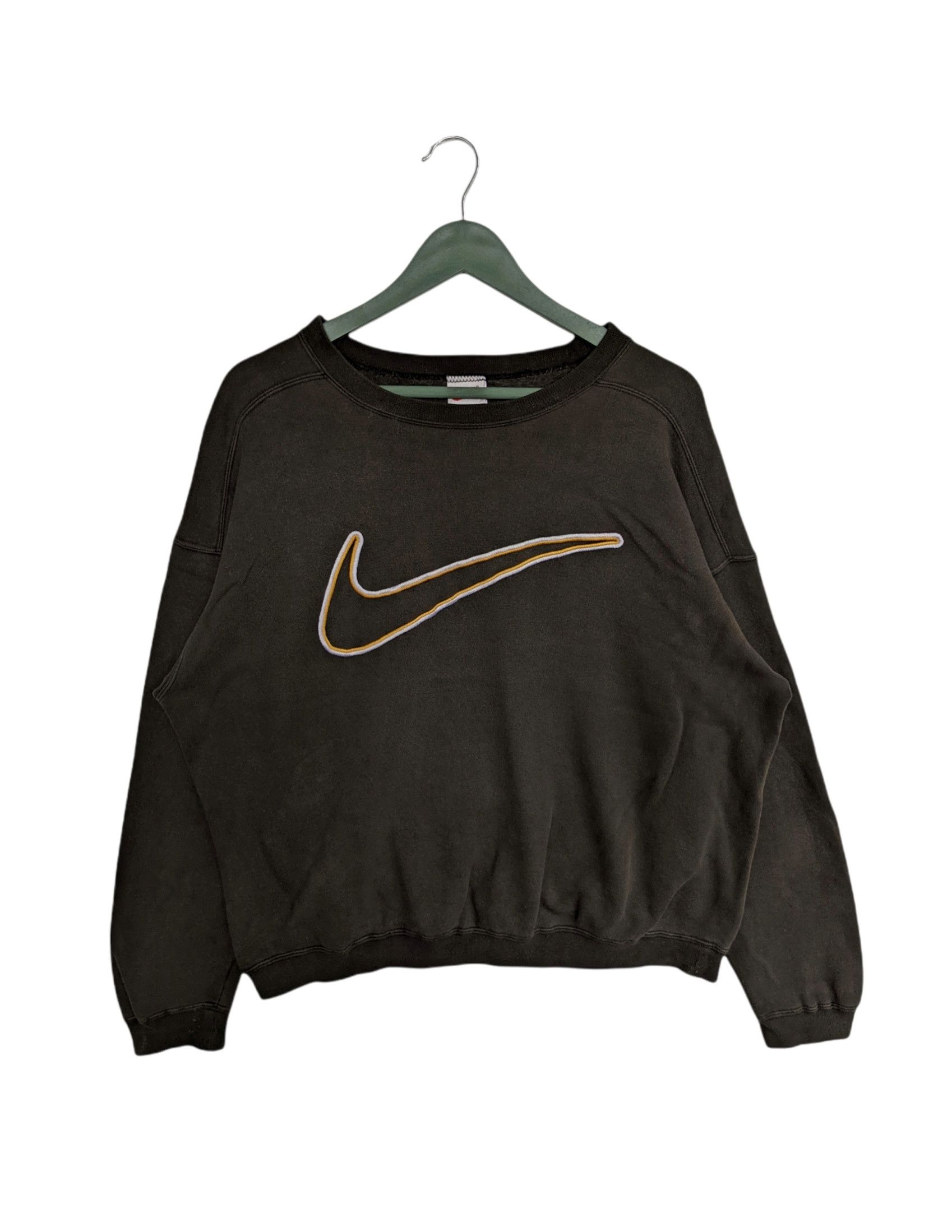 Vintage 90s Nike Embroidery Swoosh Sweatshirt Menswear