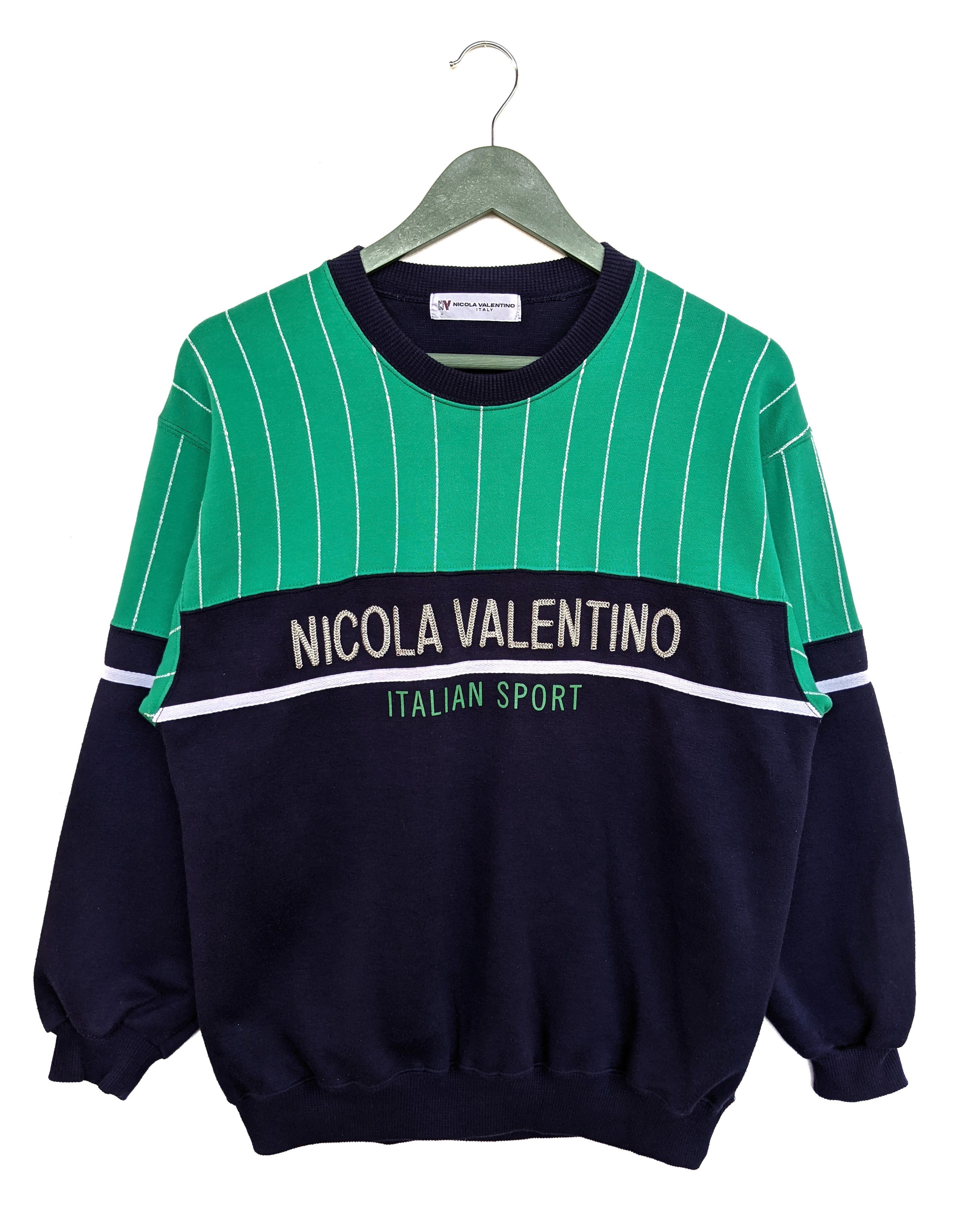 Designer Vintage Nicola Valentino Two Tones Sweatshirt Size US M / EU 48-50 / 2 - 1 Thumbnail