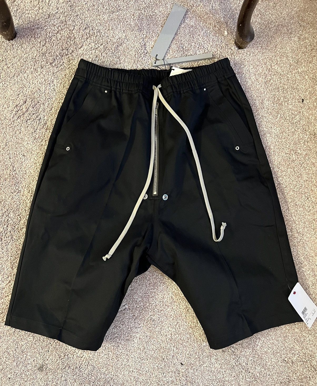 Rick Owens BNWT AW21 RICK OWENS "GETHSEMANE" BELA SHORTS IN BLACK 52 Size US 36 / EU 52 - 3 Thumbnail