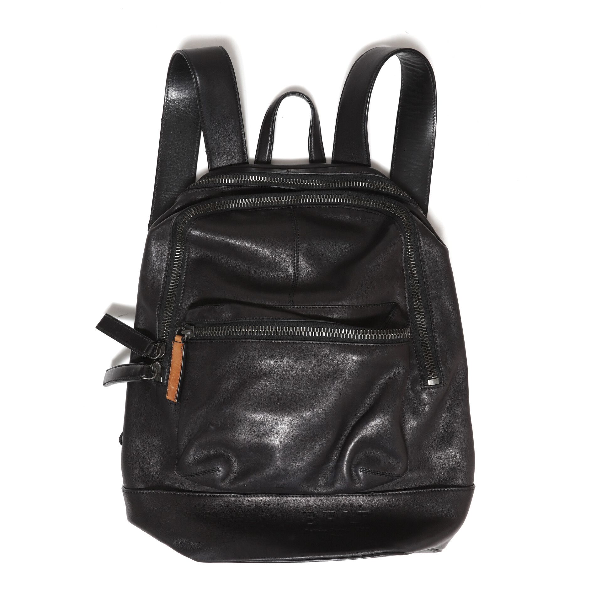Pre-owned Berluti X Haider Ackermann Fw17 Leather Backpack In Black