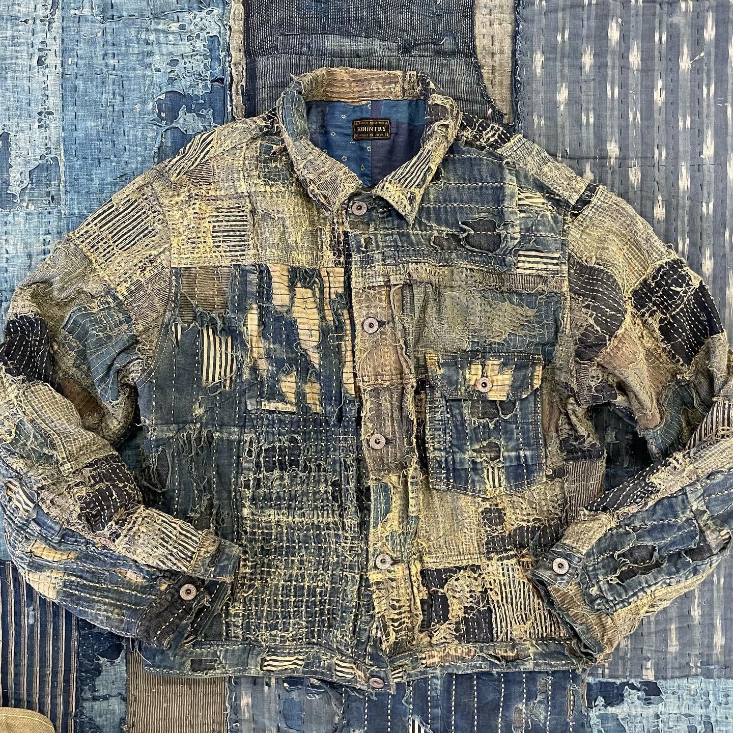 Kapital Kapital 2022 SS 1st Boro Denim Jacket Size US L / EU 52-54 / 3 - 12 Thumbnail