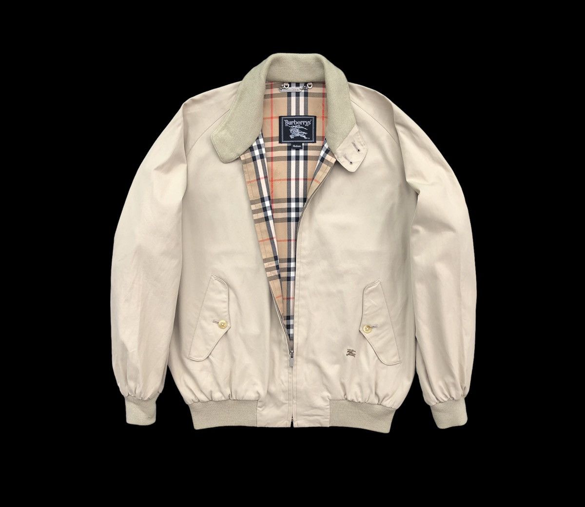 Burberry Vintage Burberrys Prorsum Lined Novacheck Bomber Jacket Size US M / EU 48-50 / 2 - 1 Thumbnail