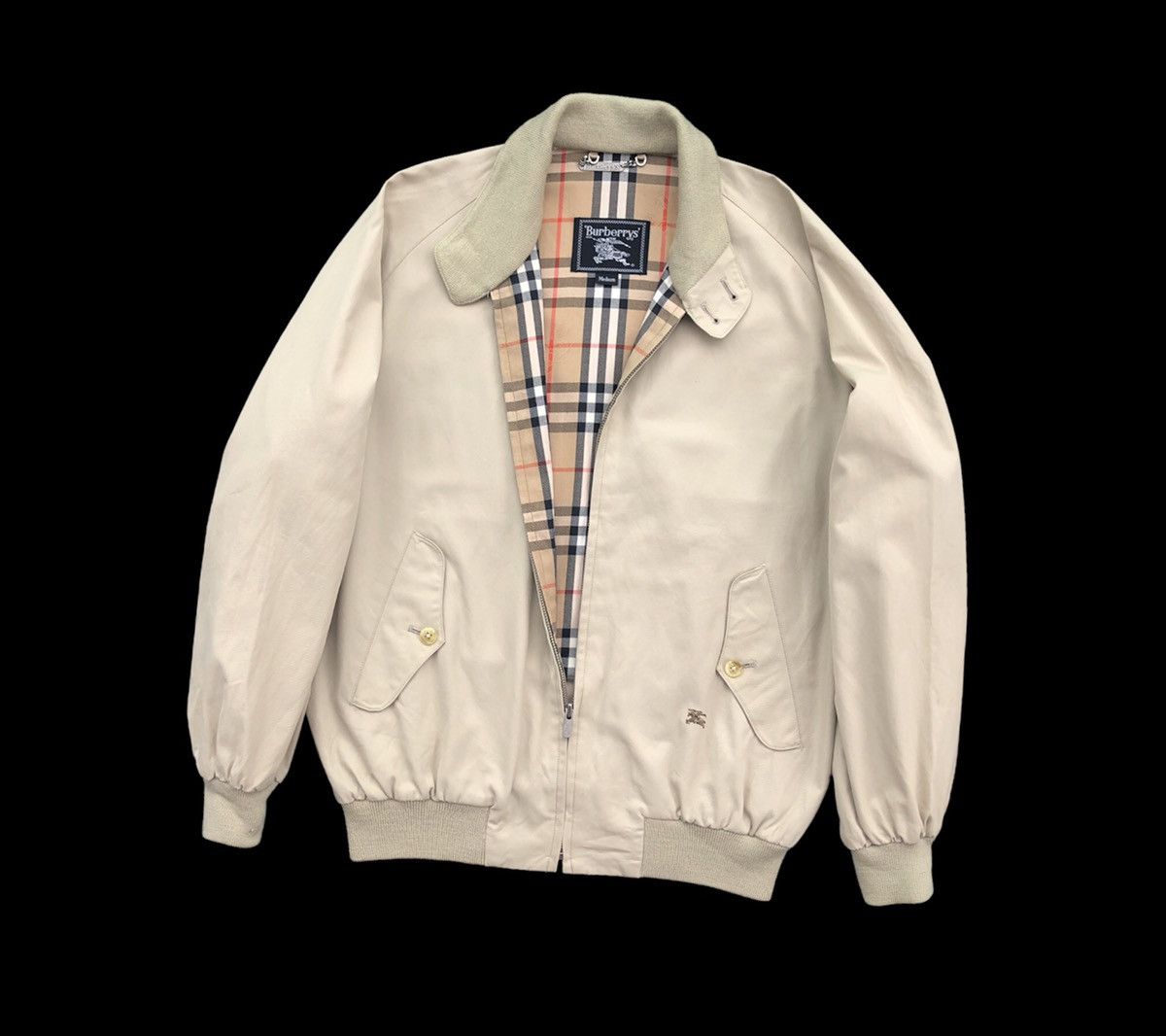 Burberry Vintage Burberrys Prorsum Lined Novacheck Bomber Jacket Size US M / EU 48-50 / 2 - 2 Thumbnail