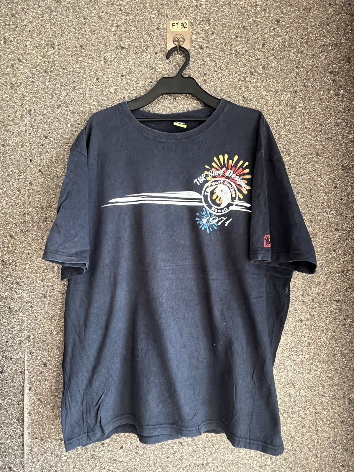 image of Vintage T&c Surf Design Ft92 in Navy, Men's (Size 2XL)