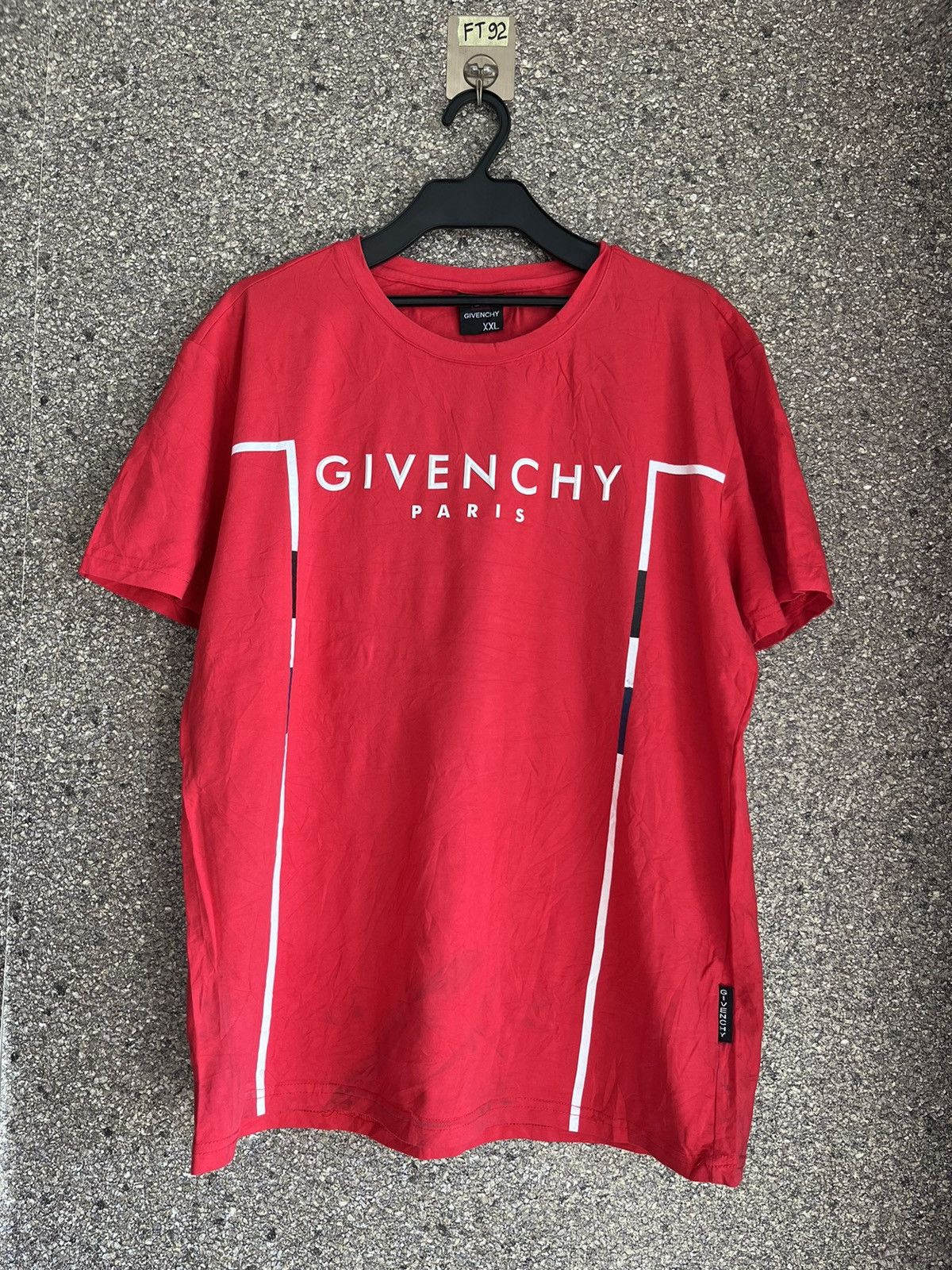 image of Vintage Givenchy Paris Ft92 in Red, Men's (Size 2XL)