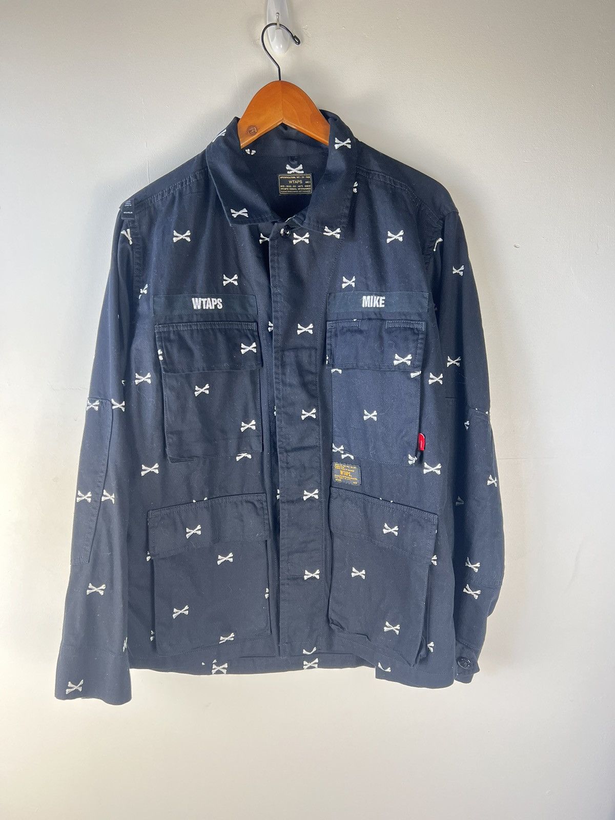 image of Vans x Wtaps Buds Bones Jacket in Black, Men's (Size Medium)