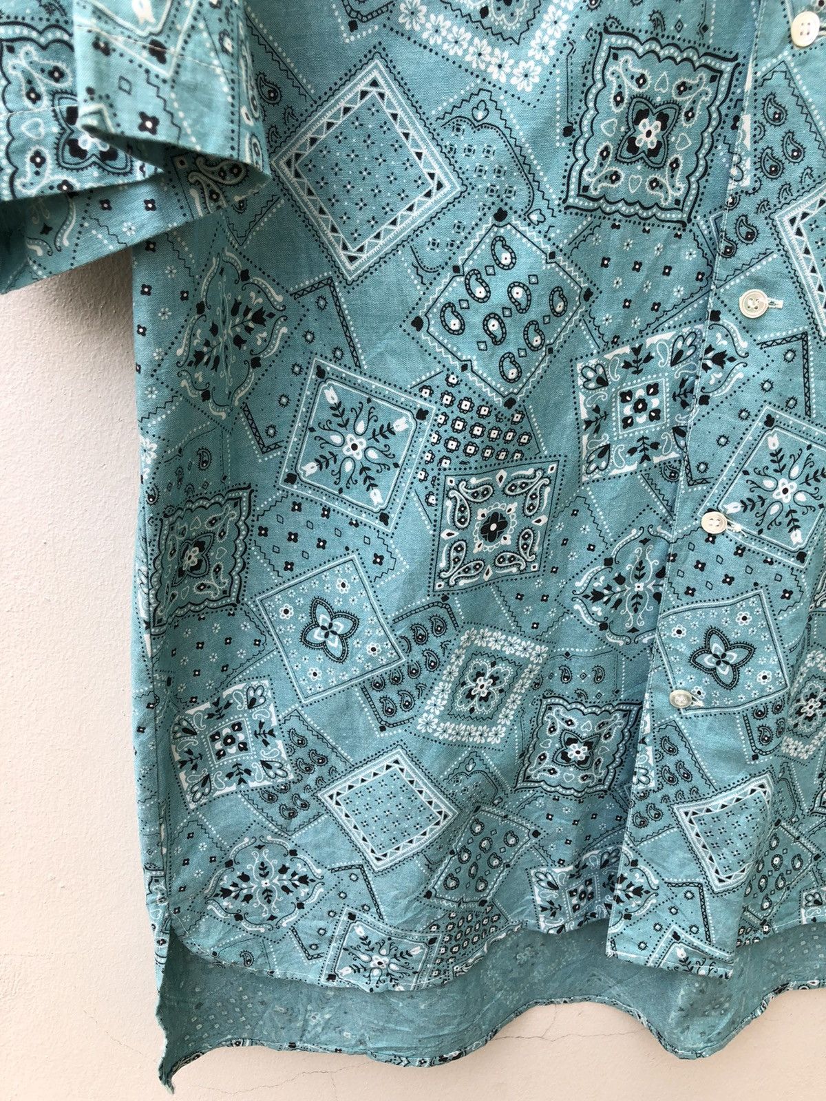 Vintage ICE FIRE JAPAN Two Pocket Paisley Oversize Shirt Size US L / EU 52-54 / 3 - 10 Thumbnail