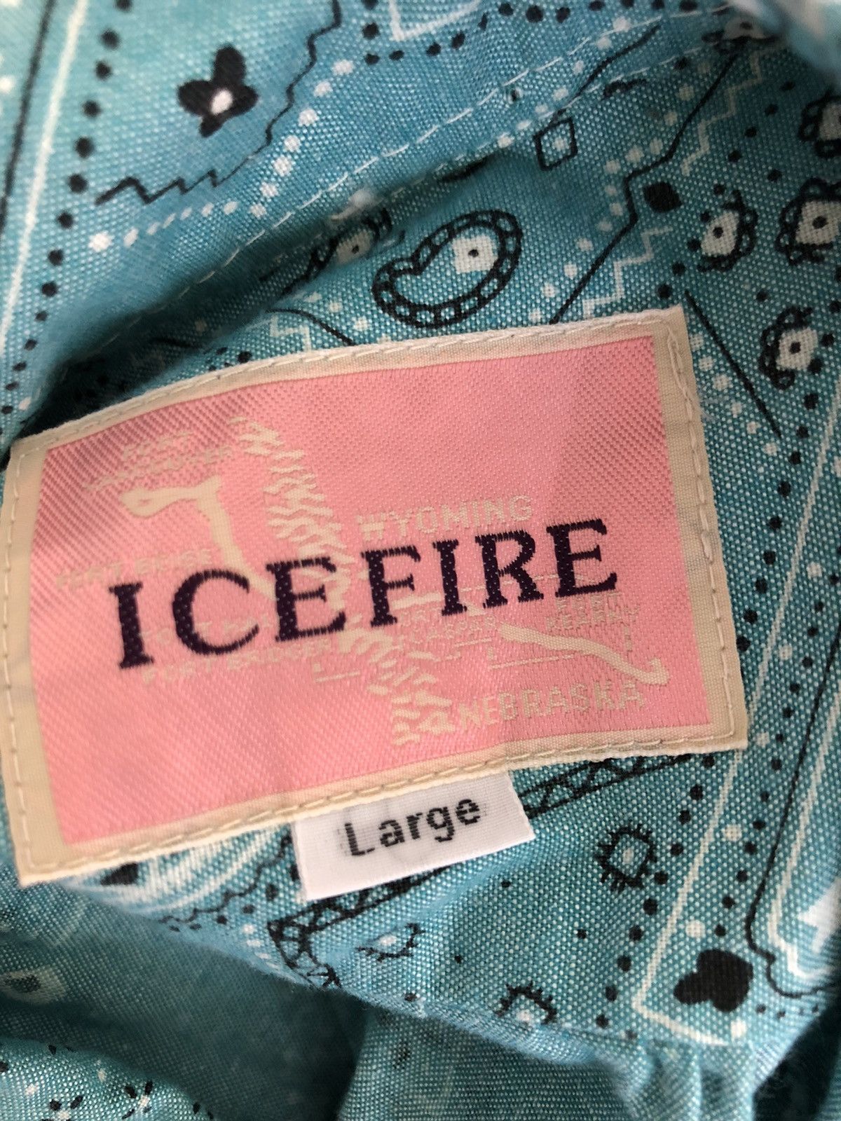 Vintage ICE FIRE JAPAN Two Pocket Paisley Oversize Shirt Size US L / EU 52-54 / 3 - 20 Thumbnail
