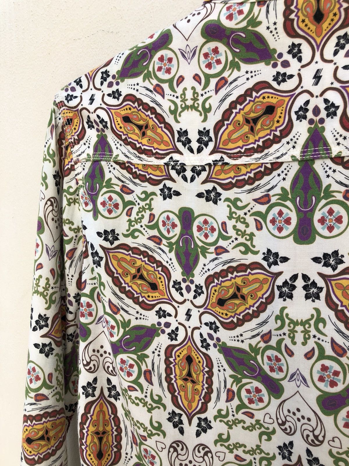 Vintage Japan Brand Steam & Thread Paisley Rayon Blend Shirt Size US S / EU 44-46 / 1 - 8 Thumbnail