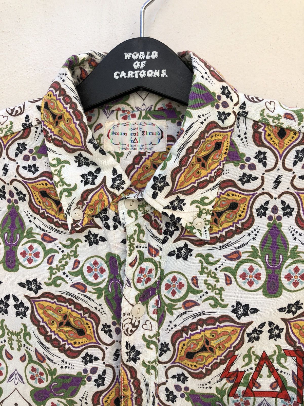 Vintage Japan Brand Steam & Thread Paisley Rayon Blend Shirt Size US S / EU 44-46 / 1 - 3 Thumbnail