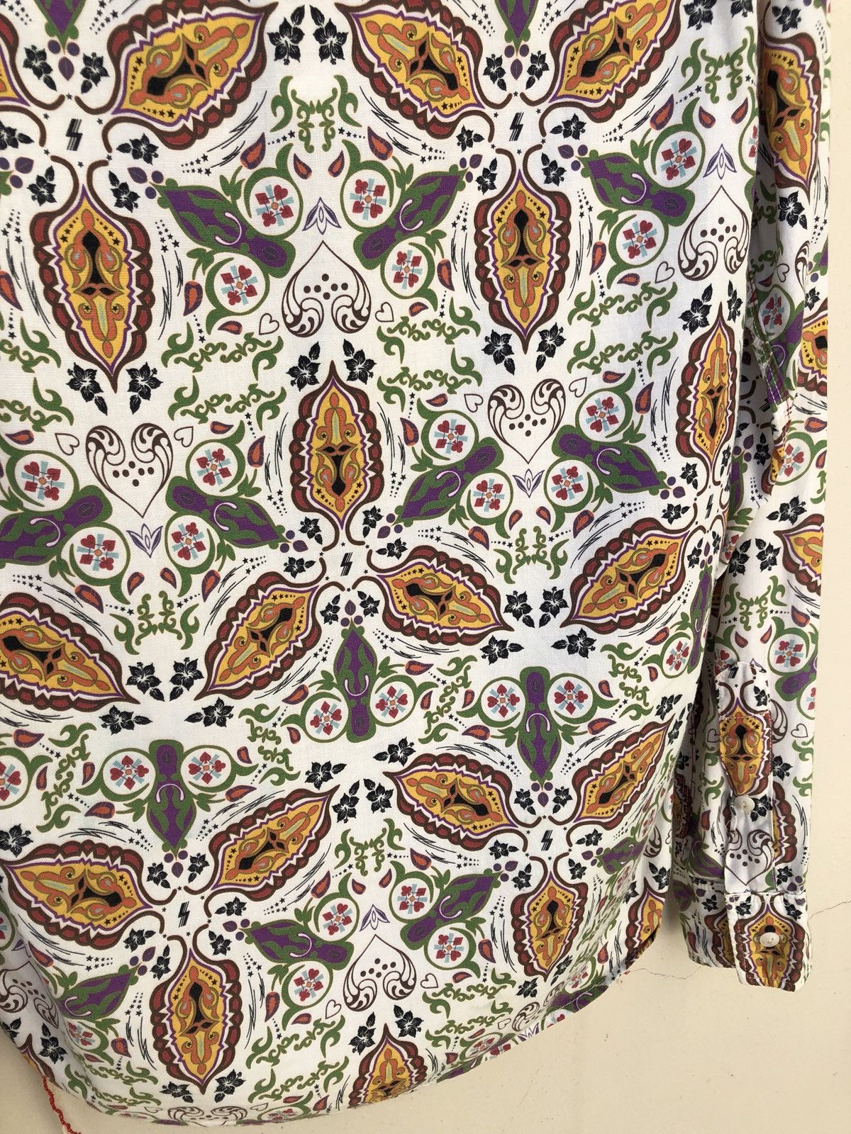 Vintage Japan Brand Steam & Thread Paisley Rayon Blend Shirt Size US S / EU 44-46 / 1 - 7 Thumbnail