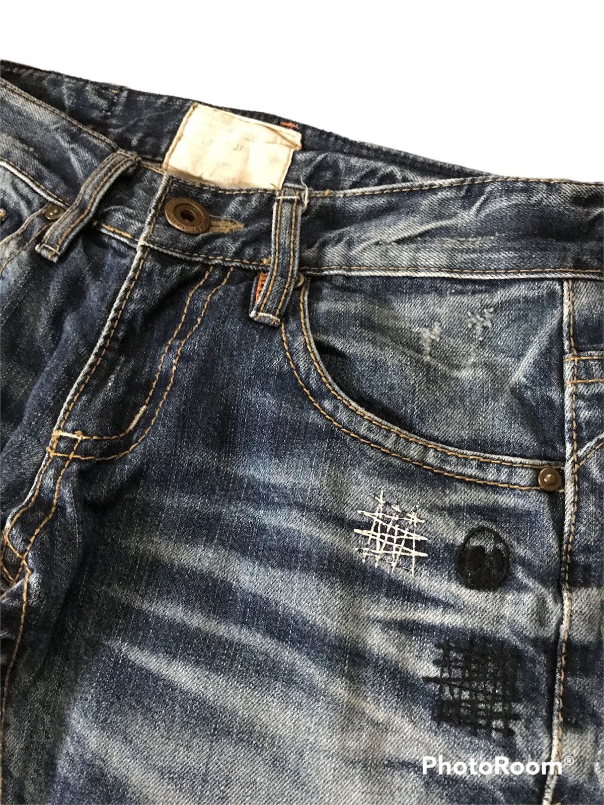 Hysteric Glamour 💥Vintage Japanese Yoshitomo Nara Lolita Skull Denim Size US 29 - 8 Thumbnail