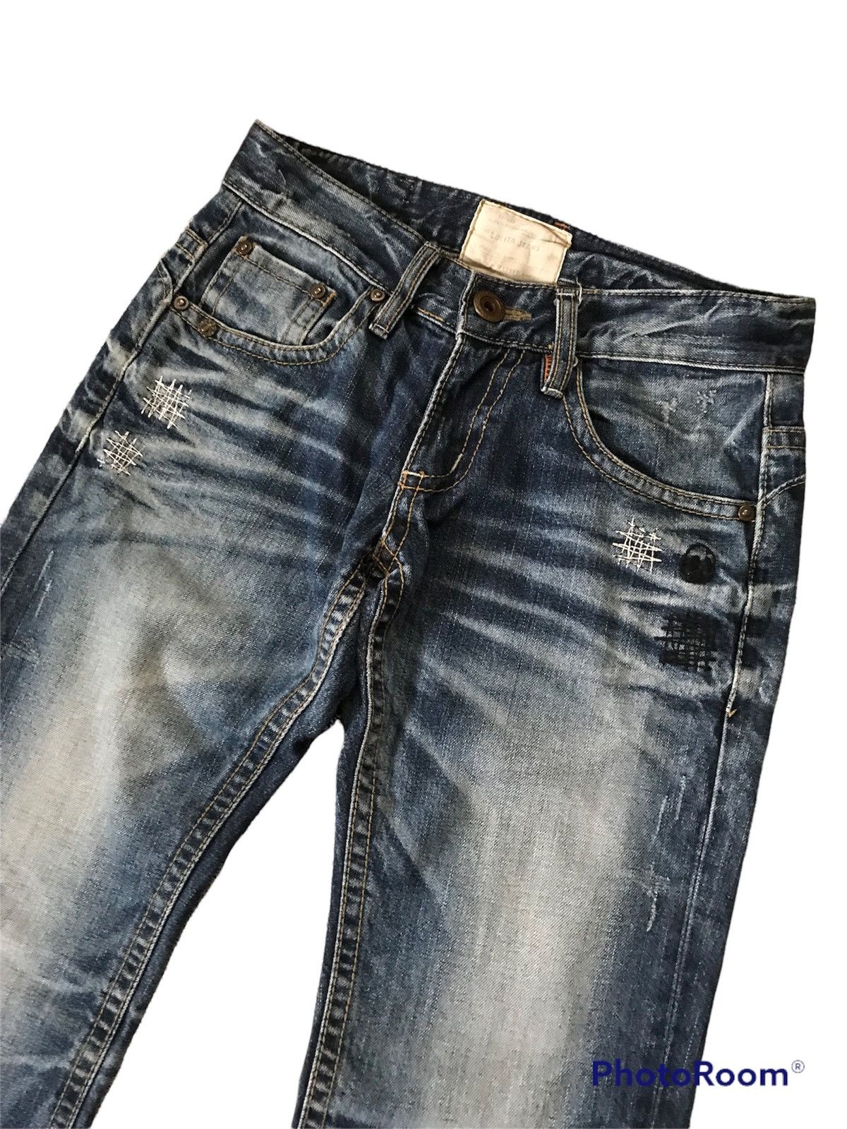 Hysteric Glamour 💥Vintage Japanese Yoshitomo Nara Lolita Skull Denim Size US 29 - 7 Thumbnail
