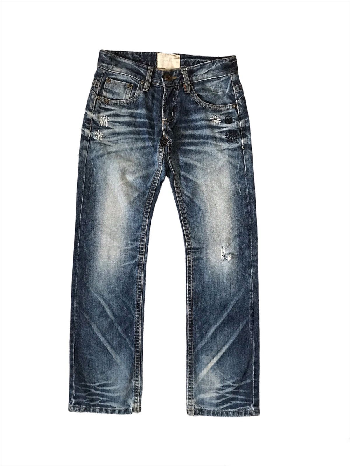 Hysteric Glamour 💥Vintage Japanese Yoshitomo Nara Lolita Skull Denim Size US 29 - 4 Thumbnail