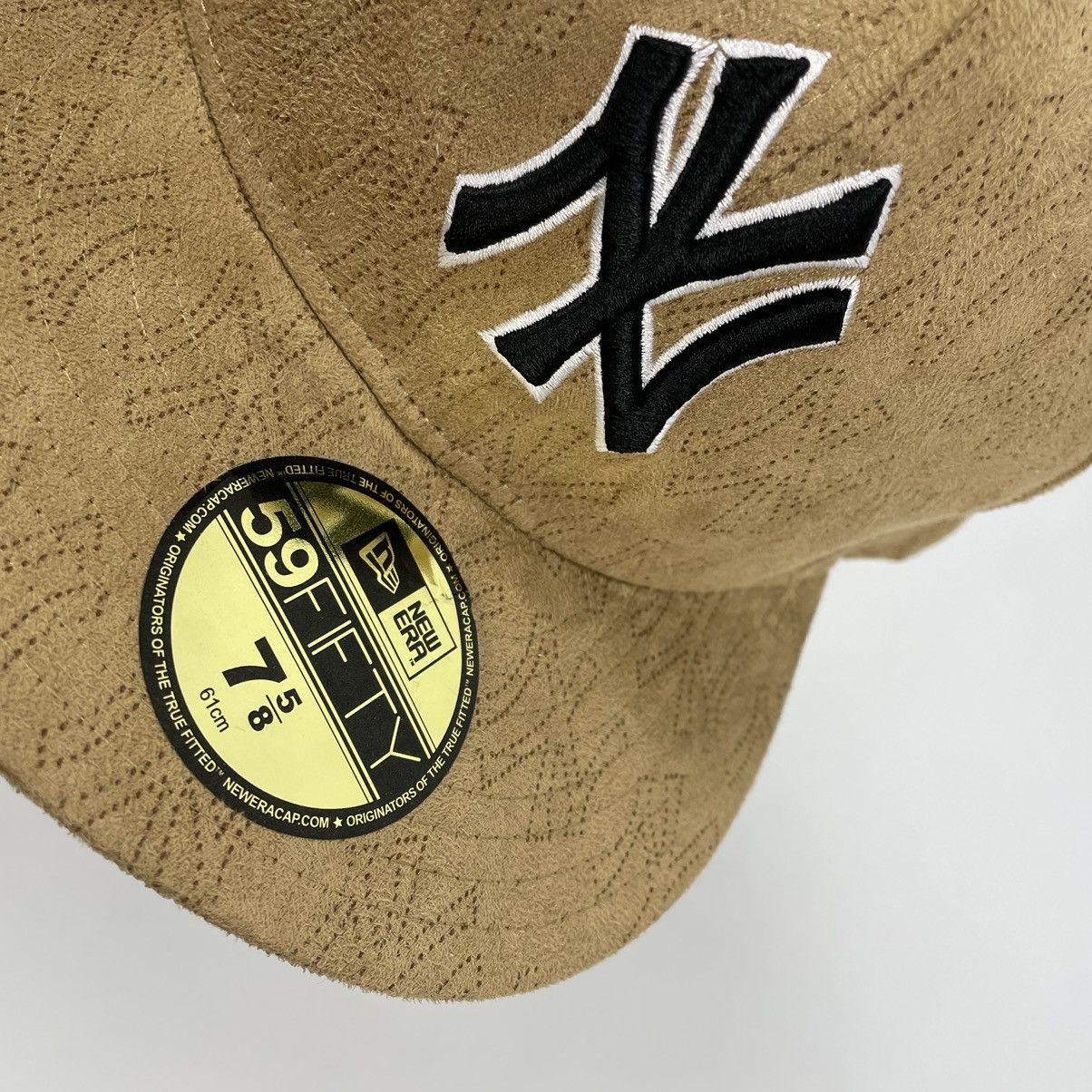 MLB New Era Tan Suede New York Yankees Hat 7 5/8 Size ONE SIZE - 6 Thumbnail