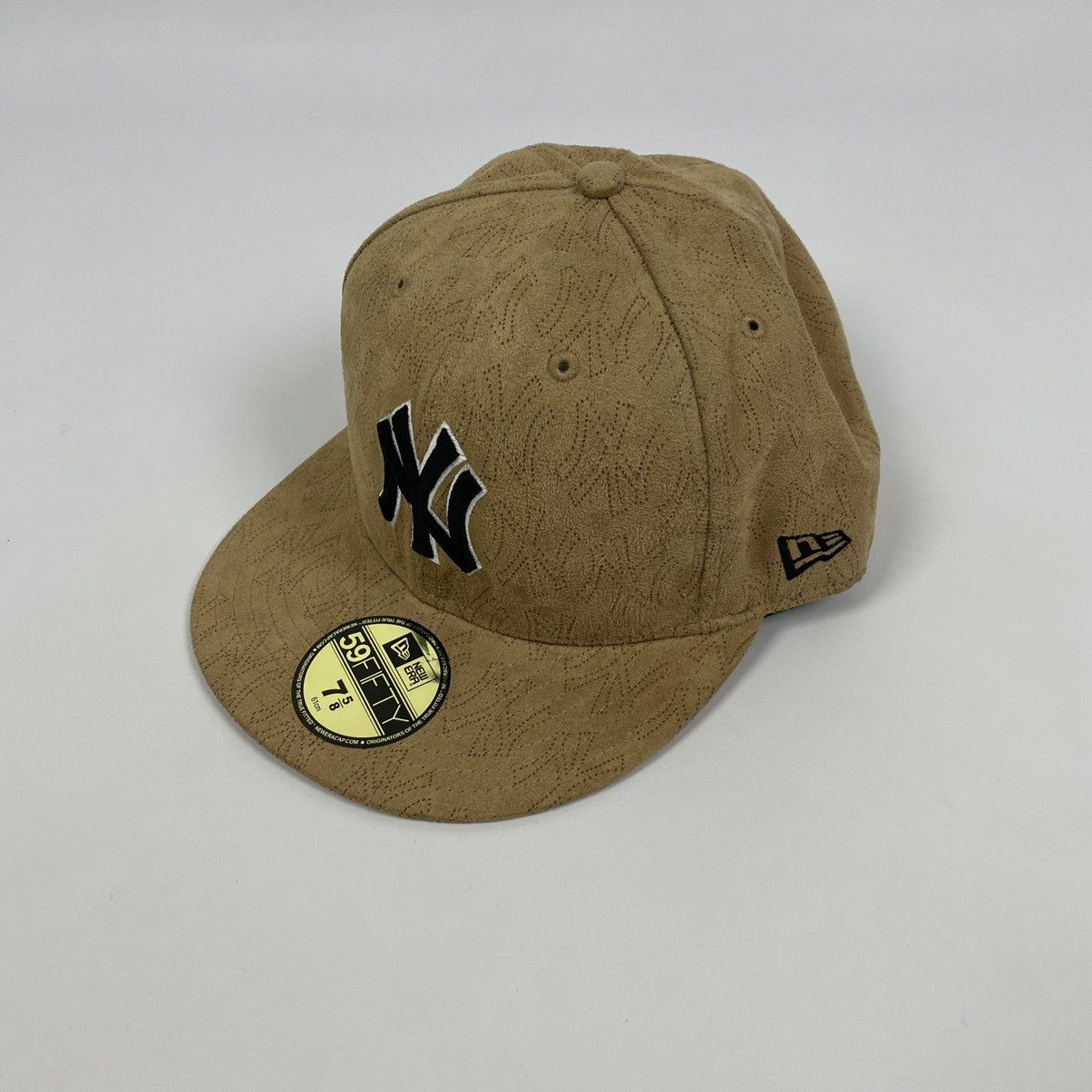 MLB New Era Tan Suede New York Yankees Hat 7 5/8 Size ONE SIZE - 5 Thumbnail